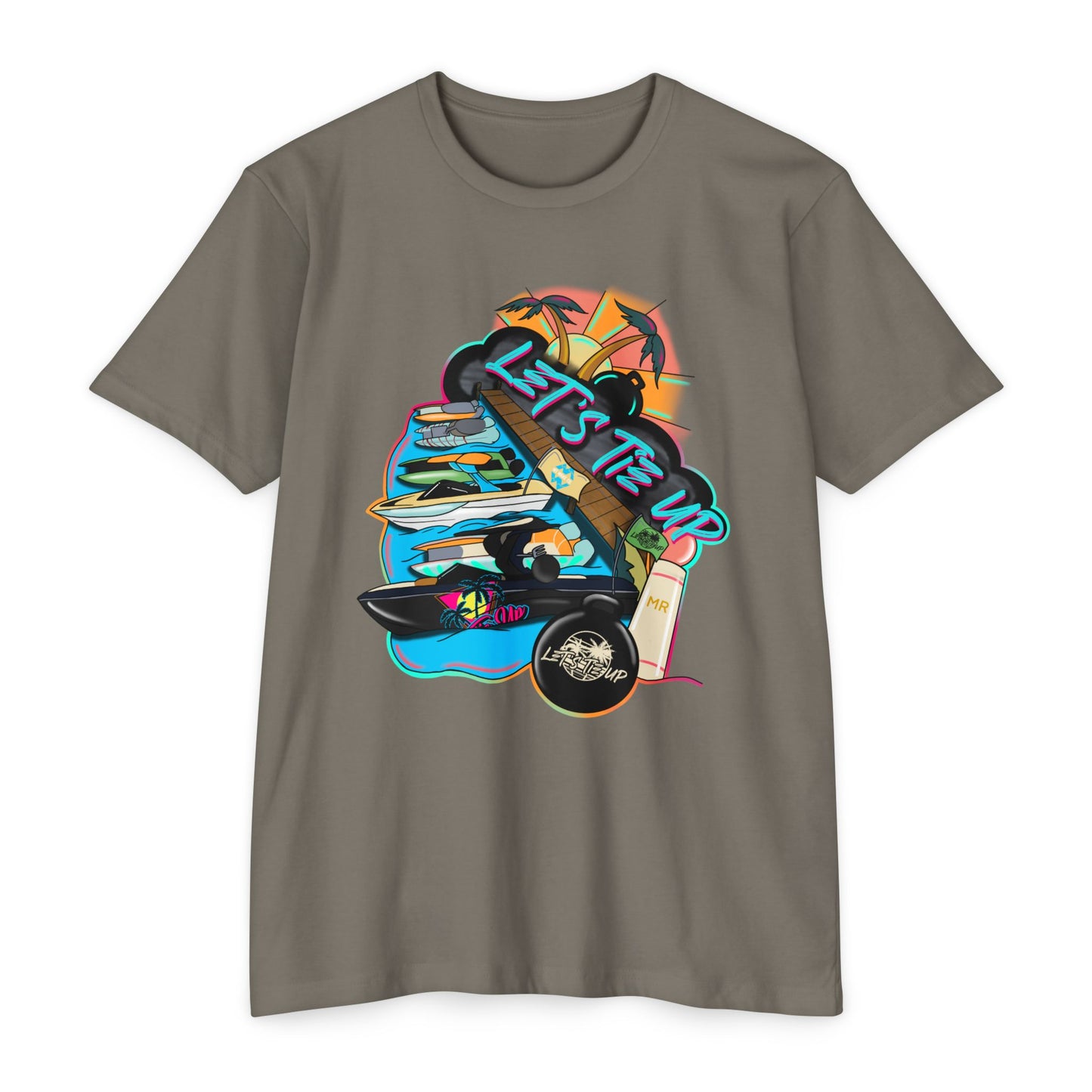 Unisex Tie Up Vibe Graphic T-Shirt