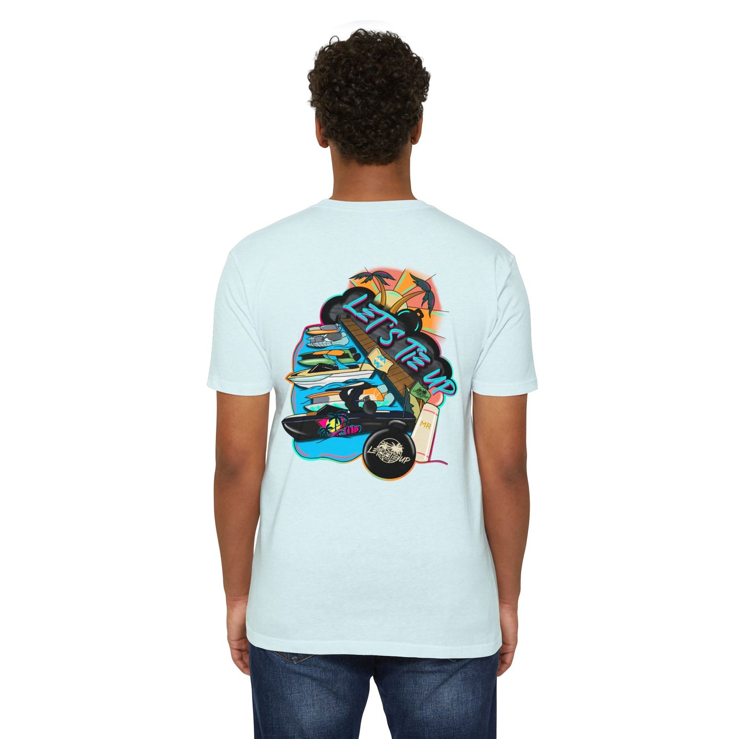 Let's Tie Up Summer Unisex CVC Jersey T-Shirt - Casual Tie Up Vibes