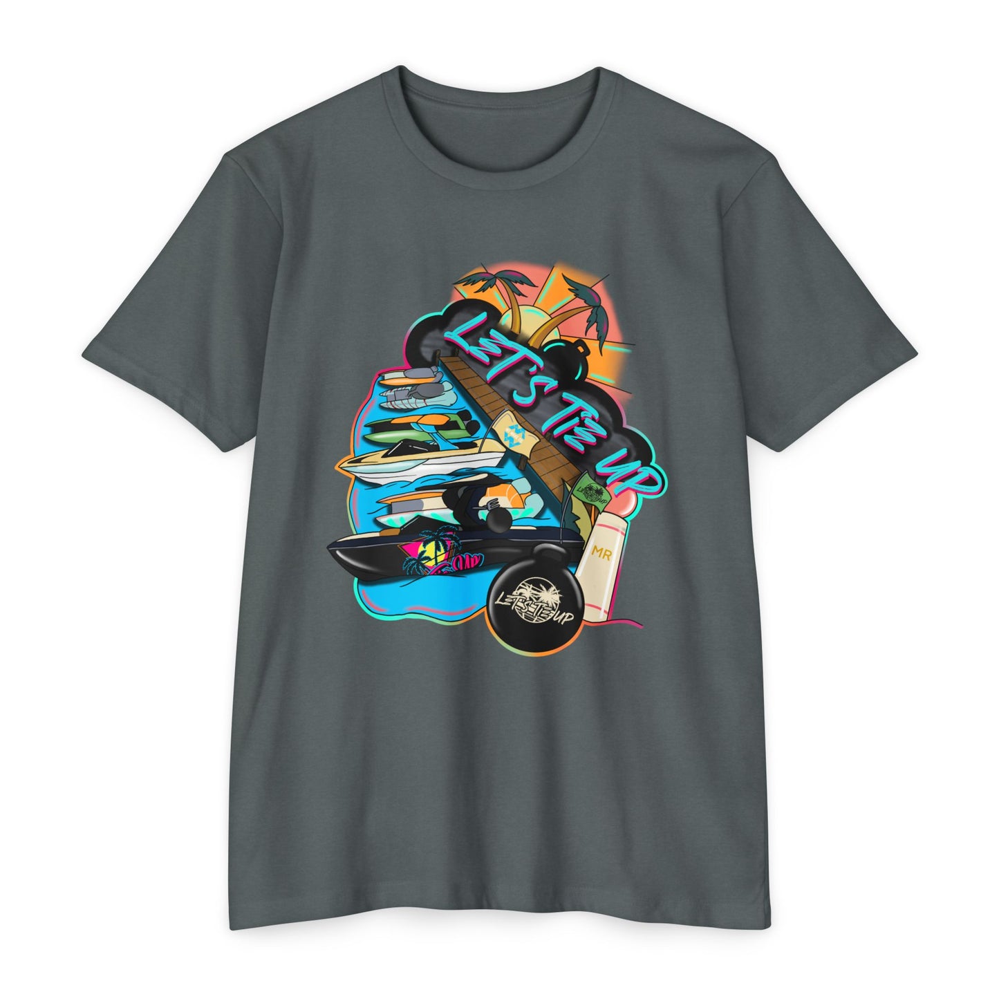 Unisex Tie Up Vibe Graphic T-Shirt