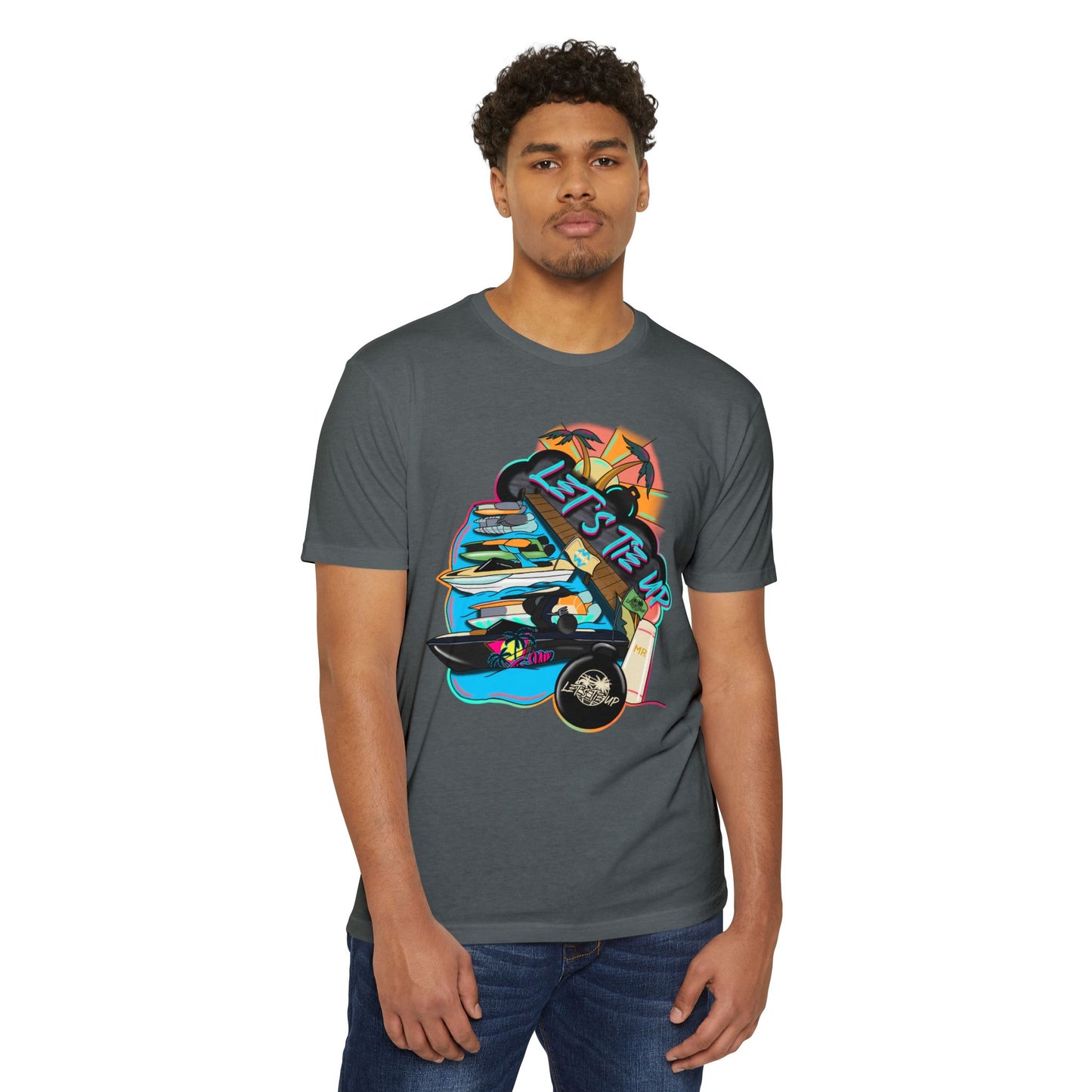Unisex Tie Up Vibe Graphic T-Shirt
