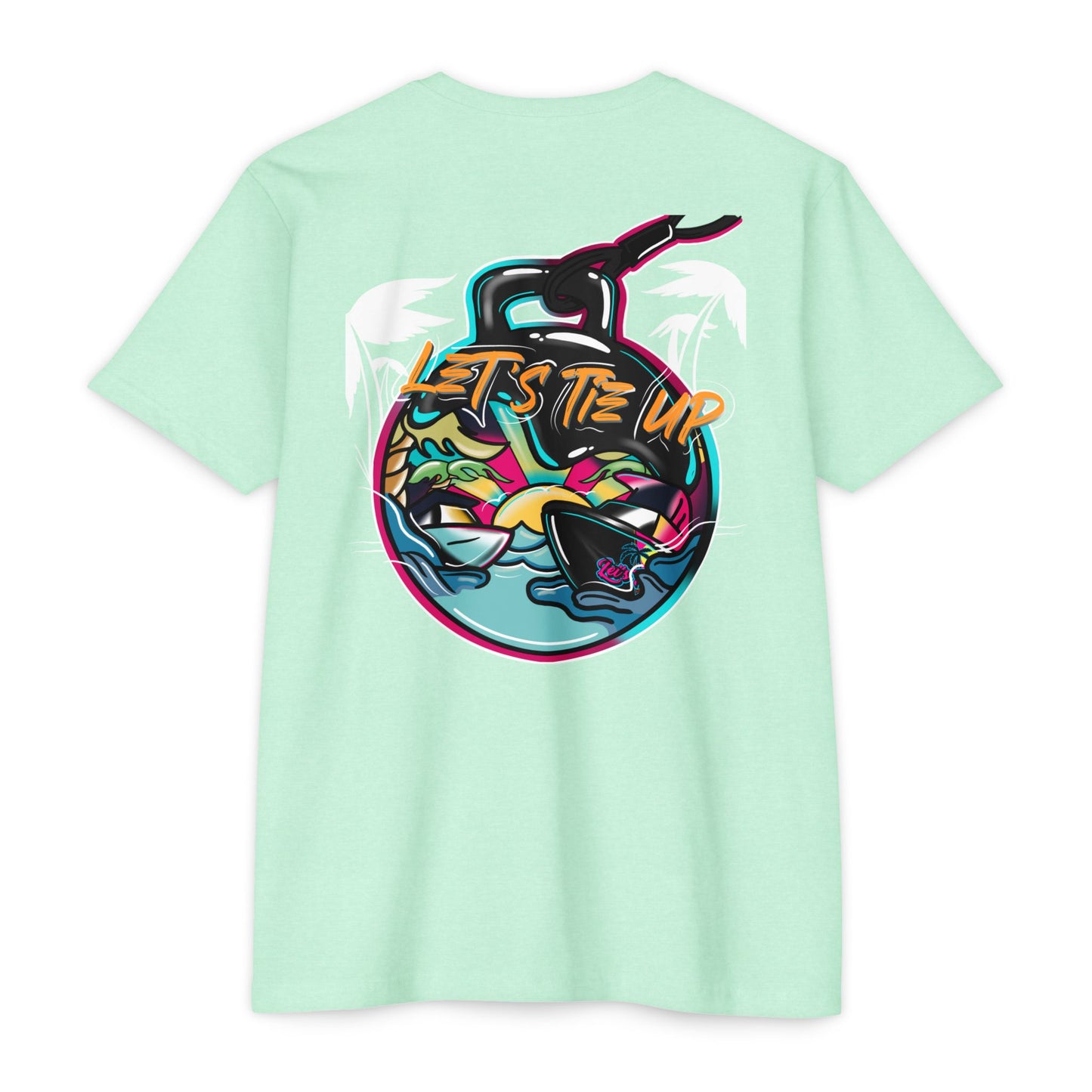 Let's Tie Up Tropical Vibe Unisex T-Shirt - Big Balls Tee for Summer Fun