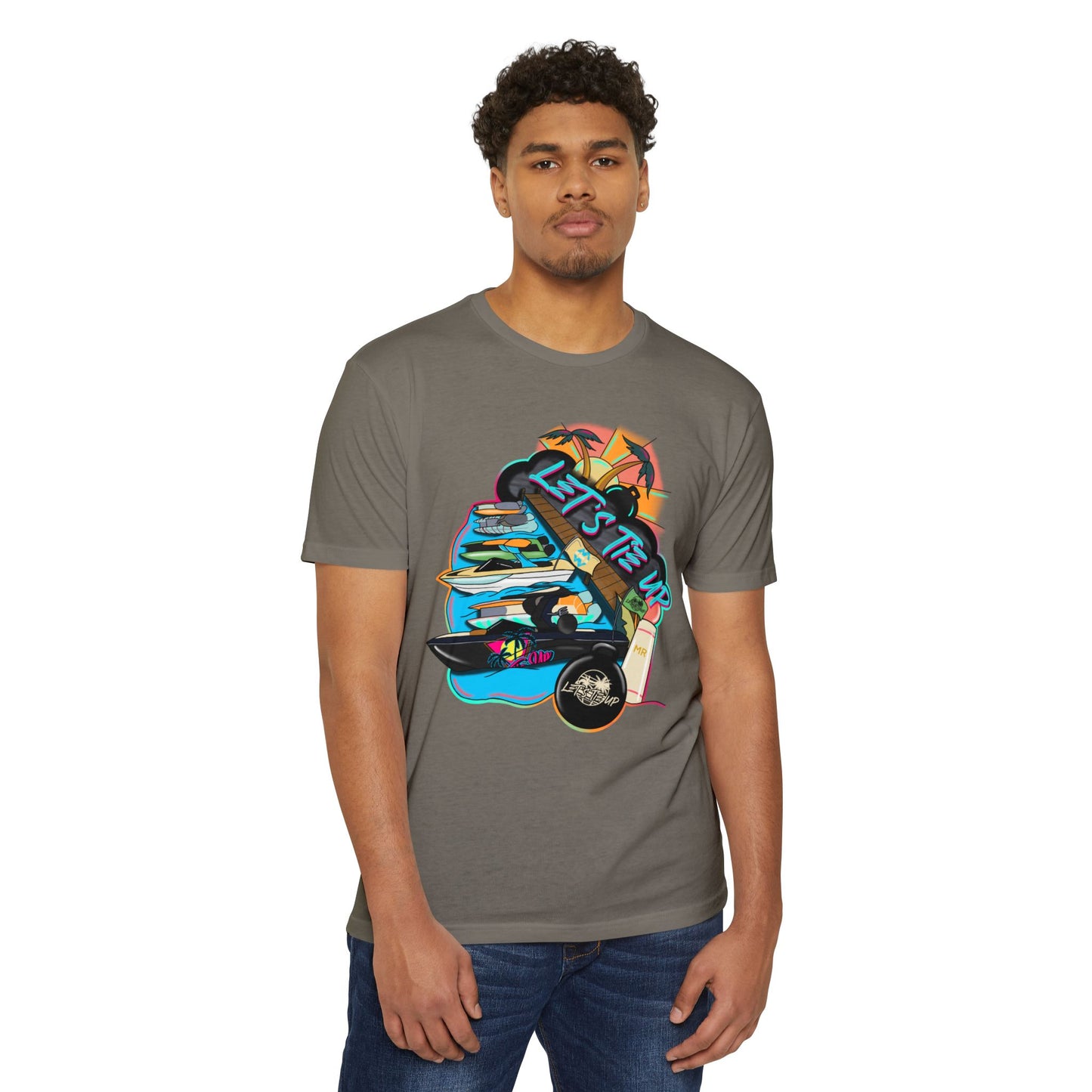 Unisex Tie Up Vibe Graphic T-Shirt
