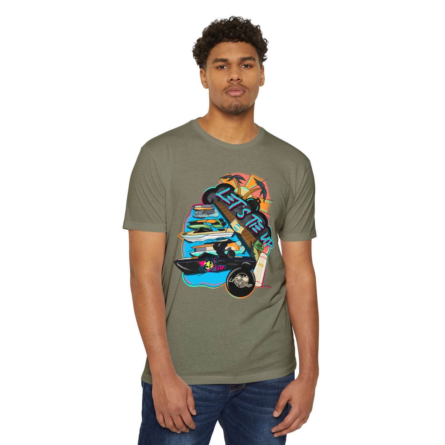 Unisex Tie Up Vibe Graphic T-Shirt