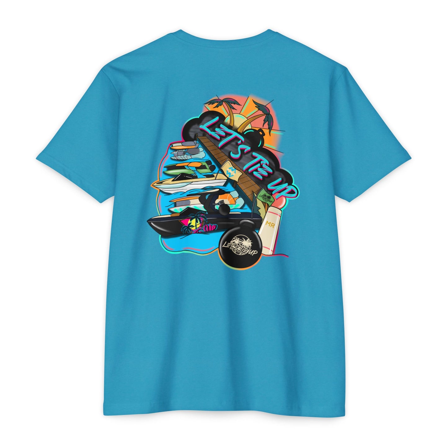 Let's Tie Up Summer Unisex CVC Jersey T-Shirt - Casual Tie Up Vibes