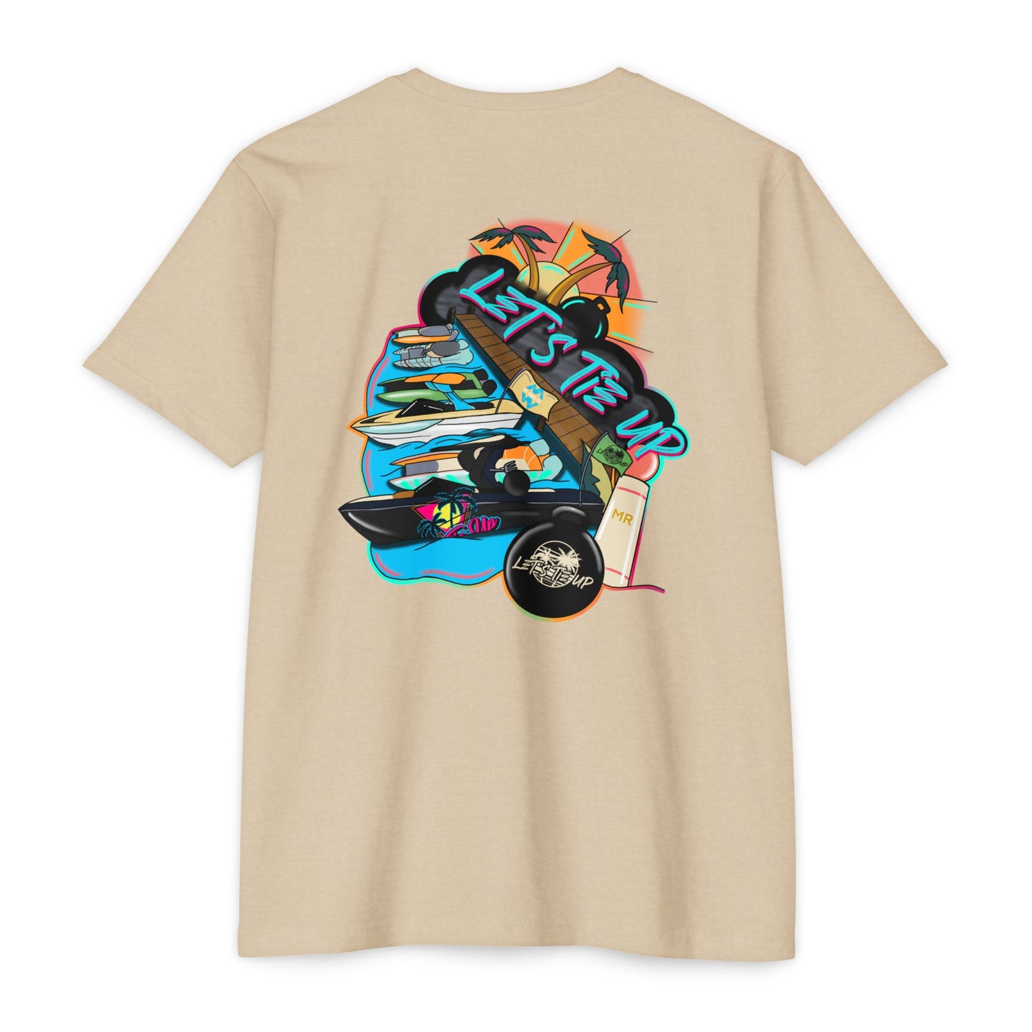 Let's Tie Up Summer Unisex CVC Jersey T-Shirt - Casual Tie Up Vibes
