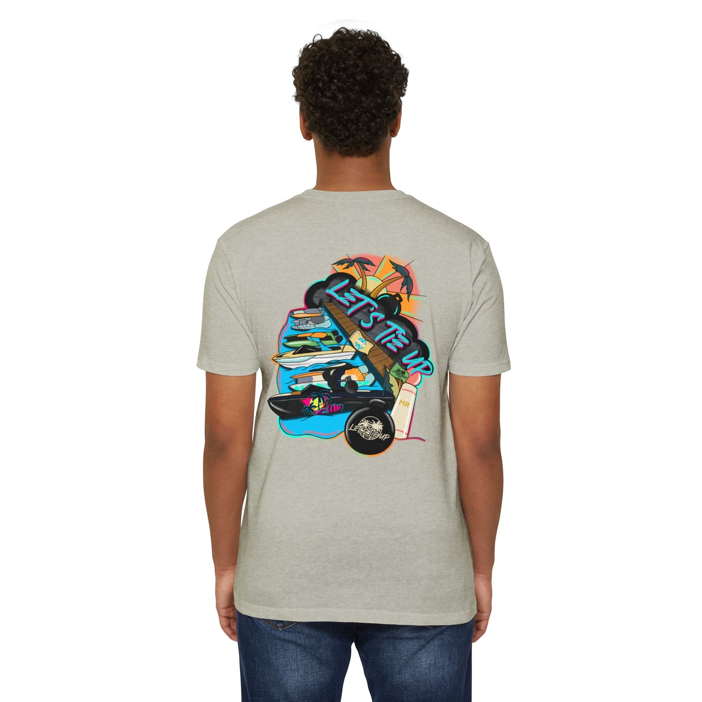 Let's Tie Up Summer Unisex CVC Jersey T-Shirt - Casual Tie Up Vibes
