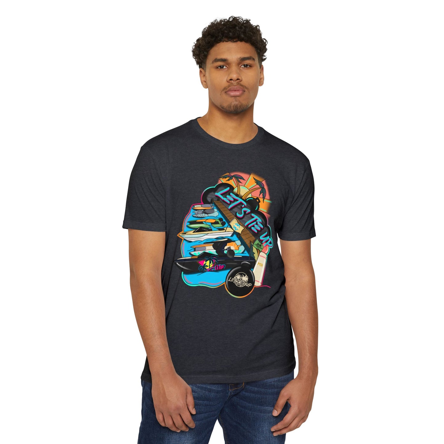 Unisex Tie Up Vibe Graphic T-Shirt