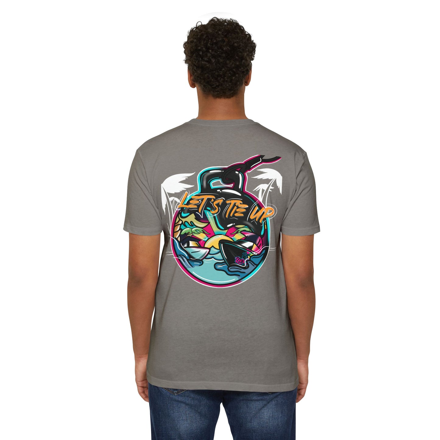 Let's Tie Up Tropical Vibe Unisex T-Shirt - Big Balls Tee for Summer Fun