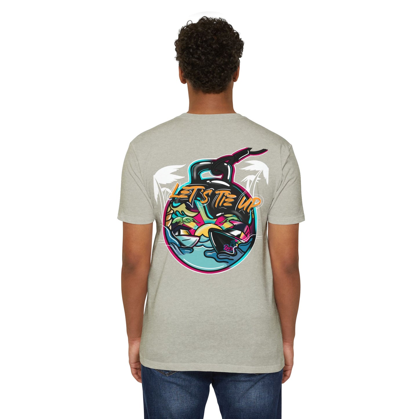Let's Tie Up Tropical Vibe Unisex T-Shirt - Big Balls Tee for Summer Fun