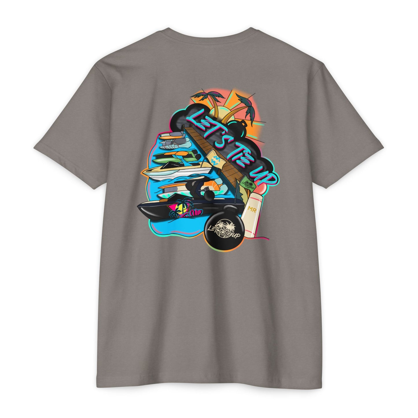 Let's Tie Up Summer Unisex CVC Jersey T-Shirt - Casual Tie Up Vibes