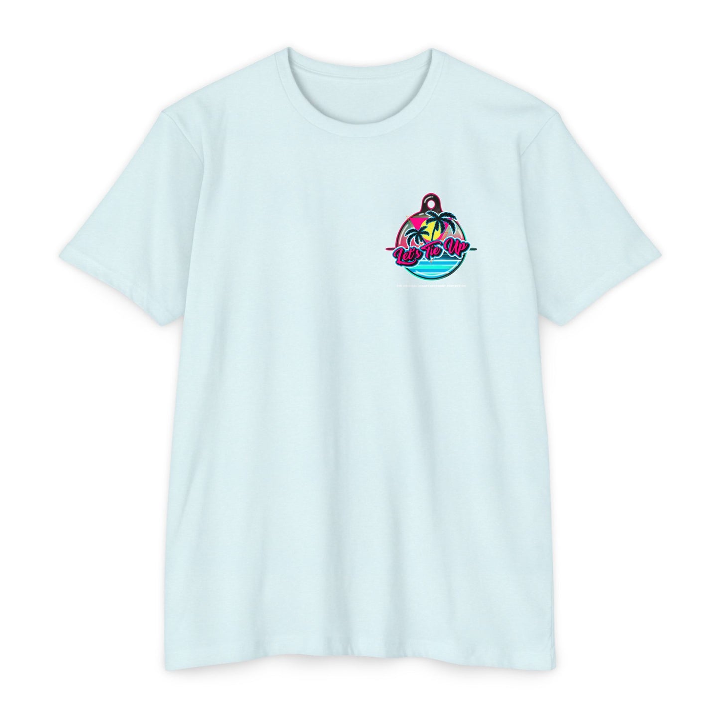 Let's Tie Up Summer Unisex CVC Jersey T-Shirt - Casual Tie Up Vibes