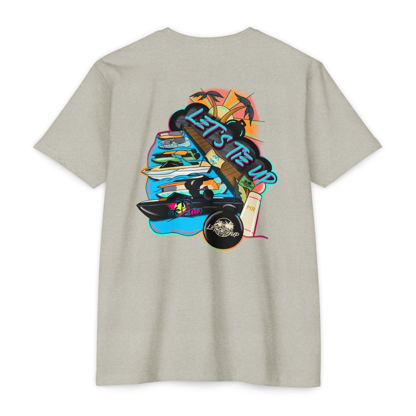 Let's Tie Up Summer Unisex CVC Jersey T-Shirt - Casual Tie Up Vibes