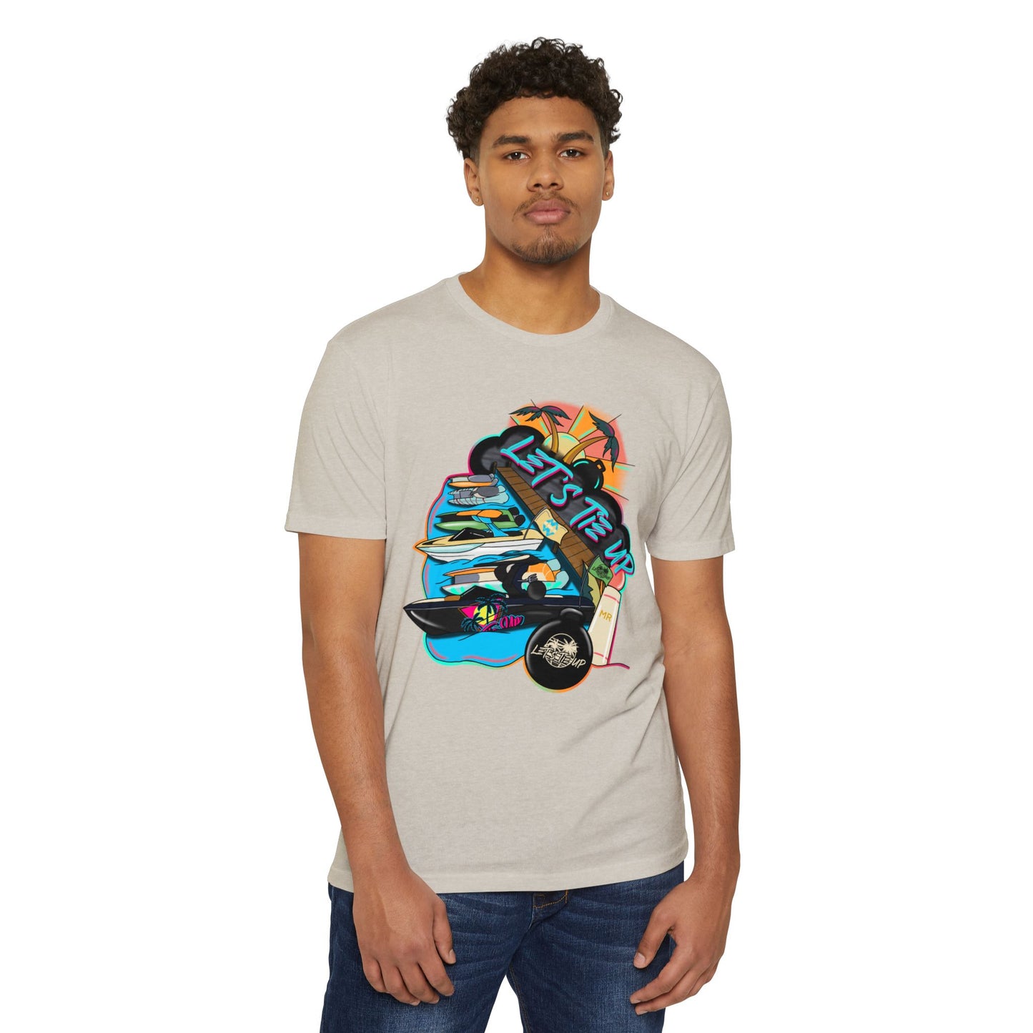 Unisex Tie Up Vibe Graphic T-Shirt