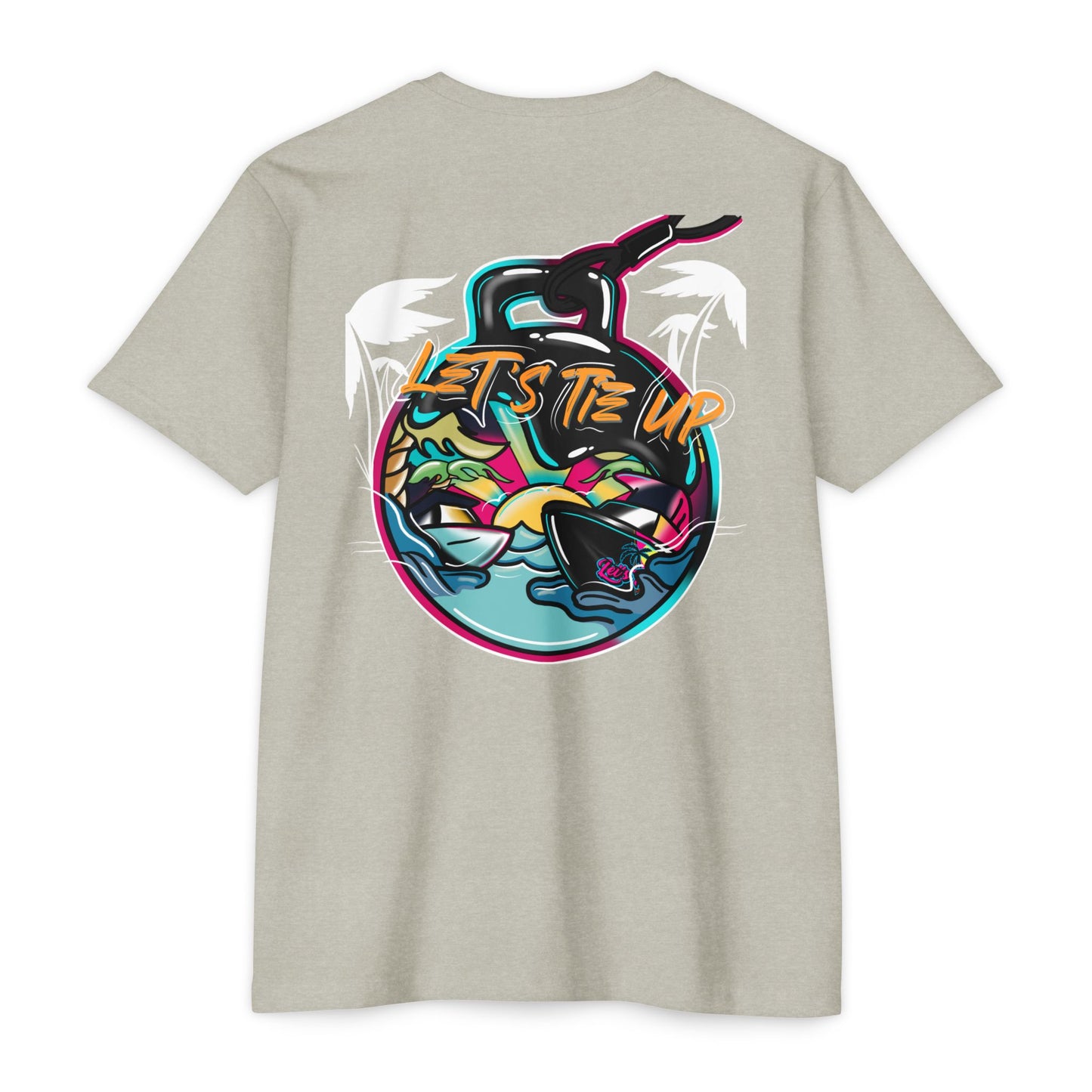 Let's Tie Up Tropical Vibe Unisex T-Shirt - Big Balls Tee for Summer Fun