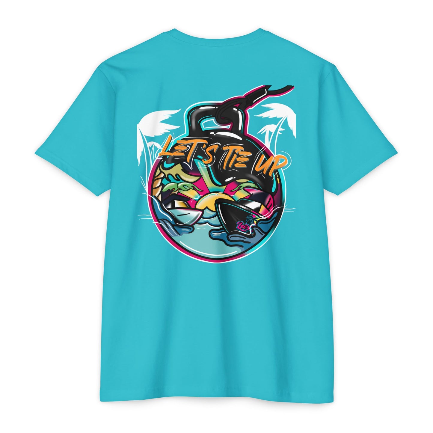 Let's Tie Up Tropical Vibe Unisex T-Shirt - Big Balls Tee for Summer Fun