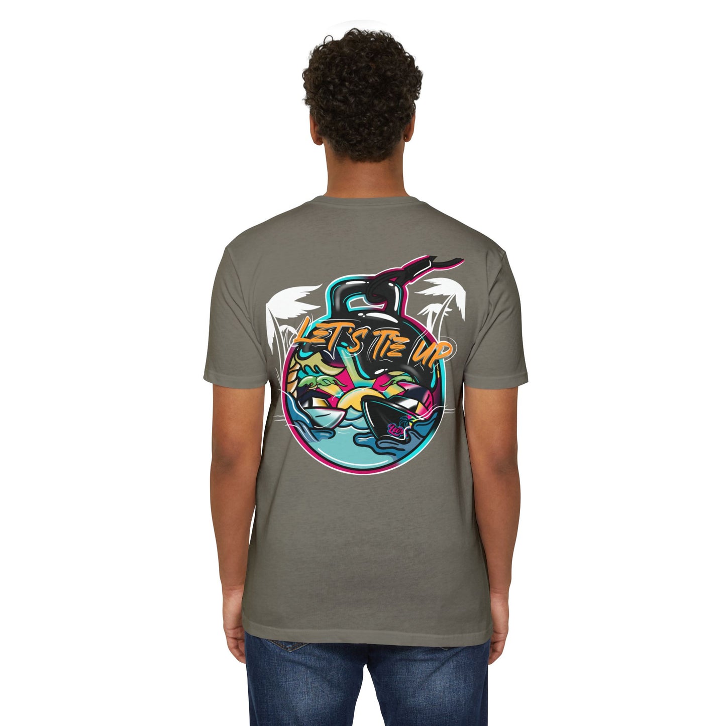 Let's Tie Up Tropical Vibe Unisex T-Shirt - Big Balls Tee for Summer Fun