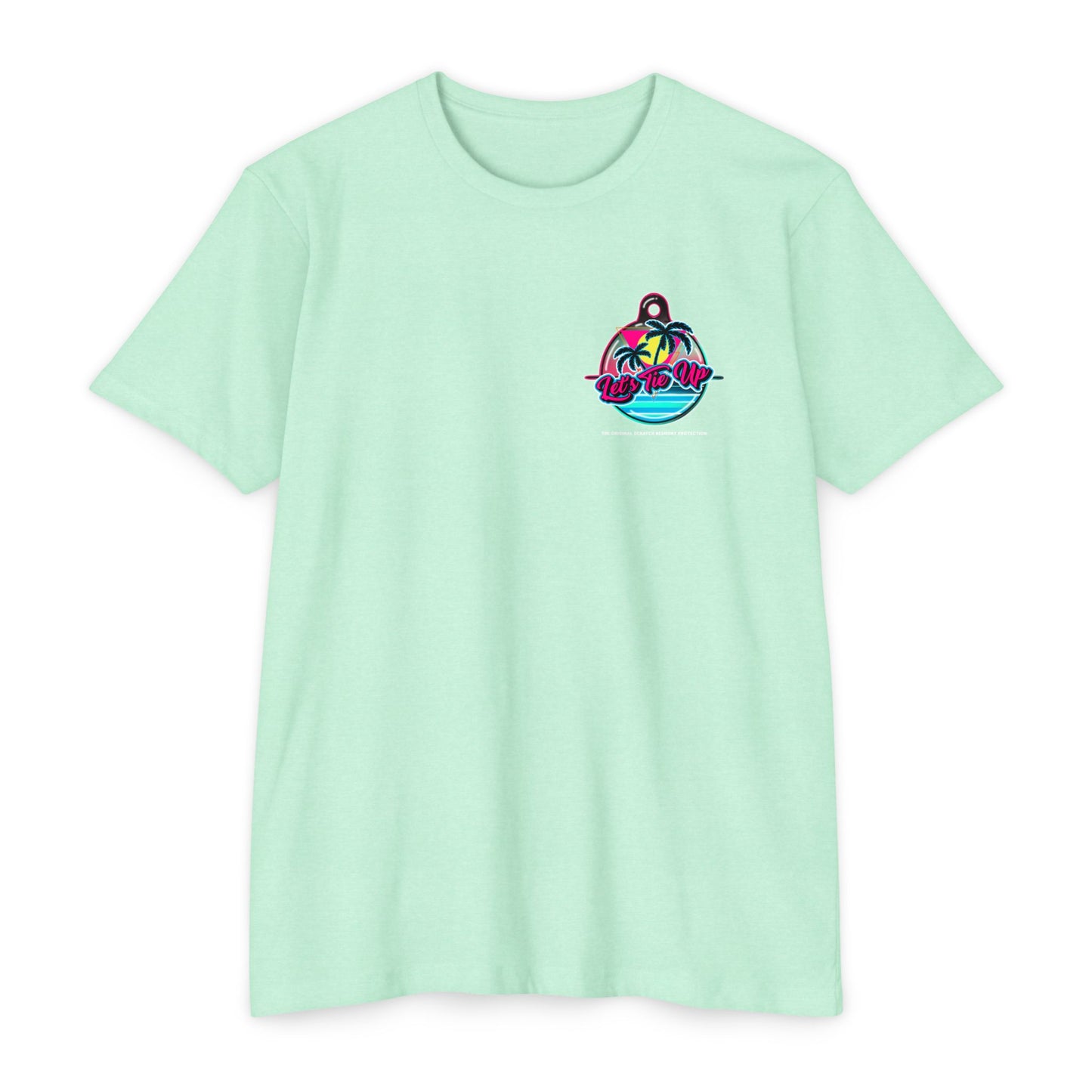 Let's Tie Up Summer Unisex CVC Jersey T-Shirt - Casual Tie Up Vibes