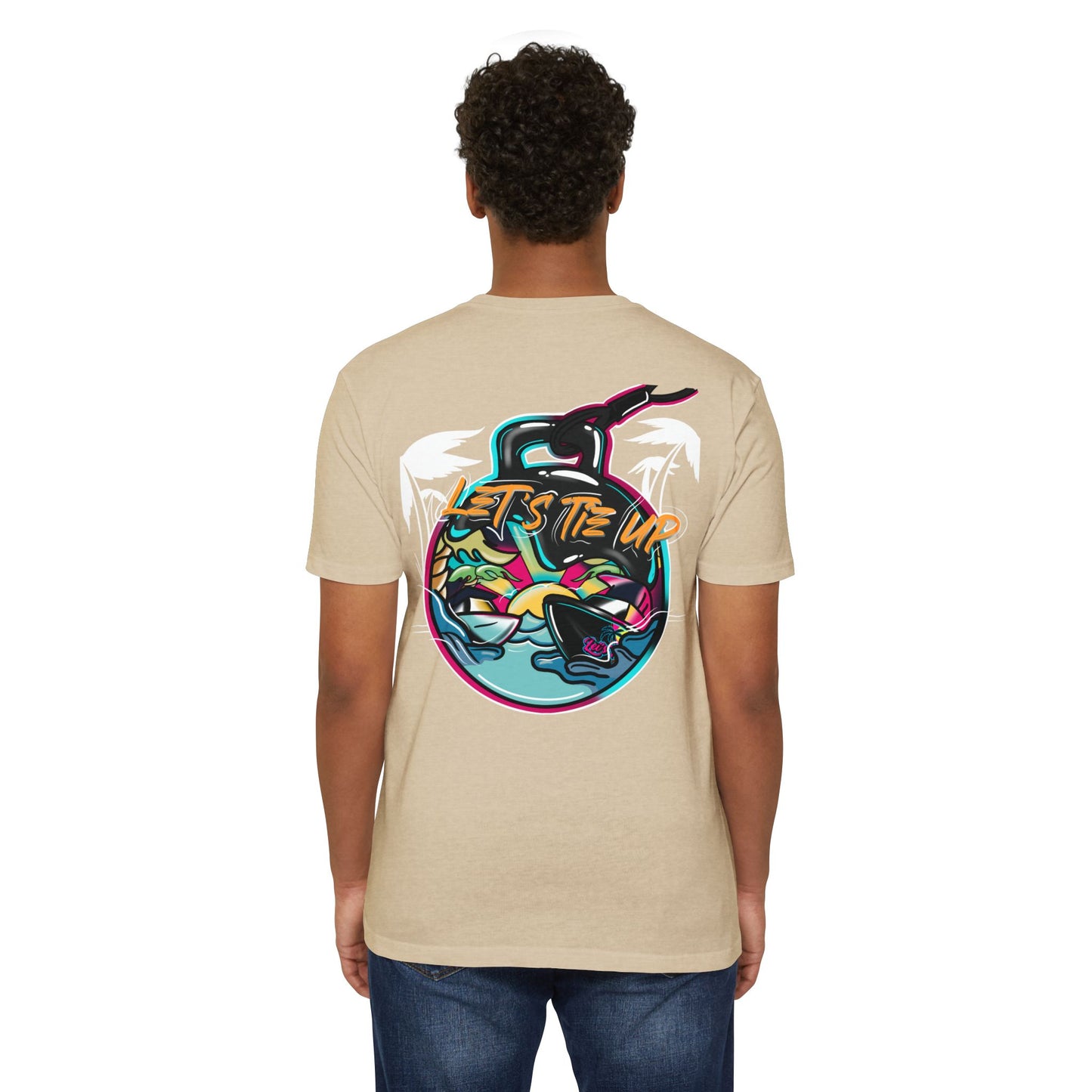Let's Tie Up Tropical Vibe Unisex T-Shirt - Big Balls Tee for Summer Fun