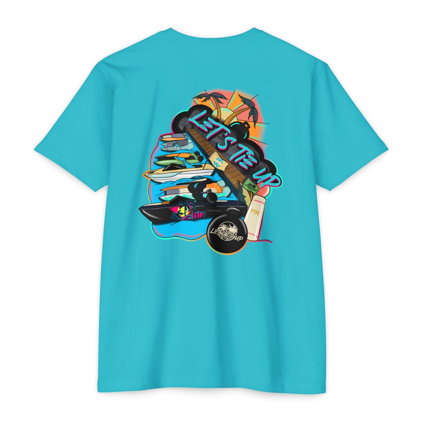 Let's Tie Up Summer Unisex CVC Jersey T-Shirt - Casual Tie Up Vibes