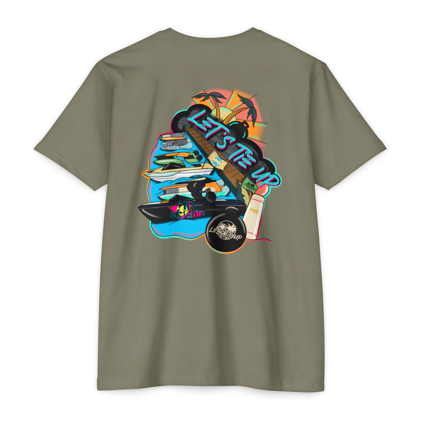 Let's Tie Up Summer Unisex CVC Jersey T-Shirt - Casual Tie Up Vibes