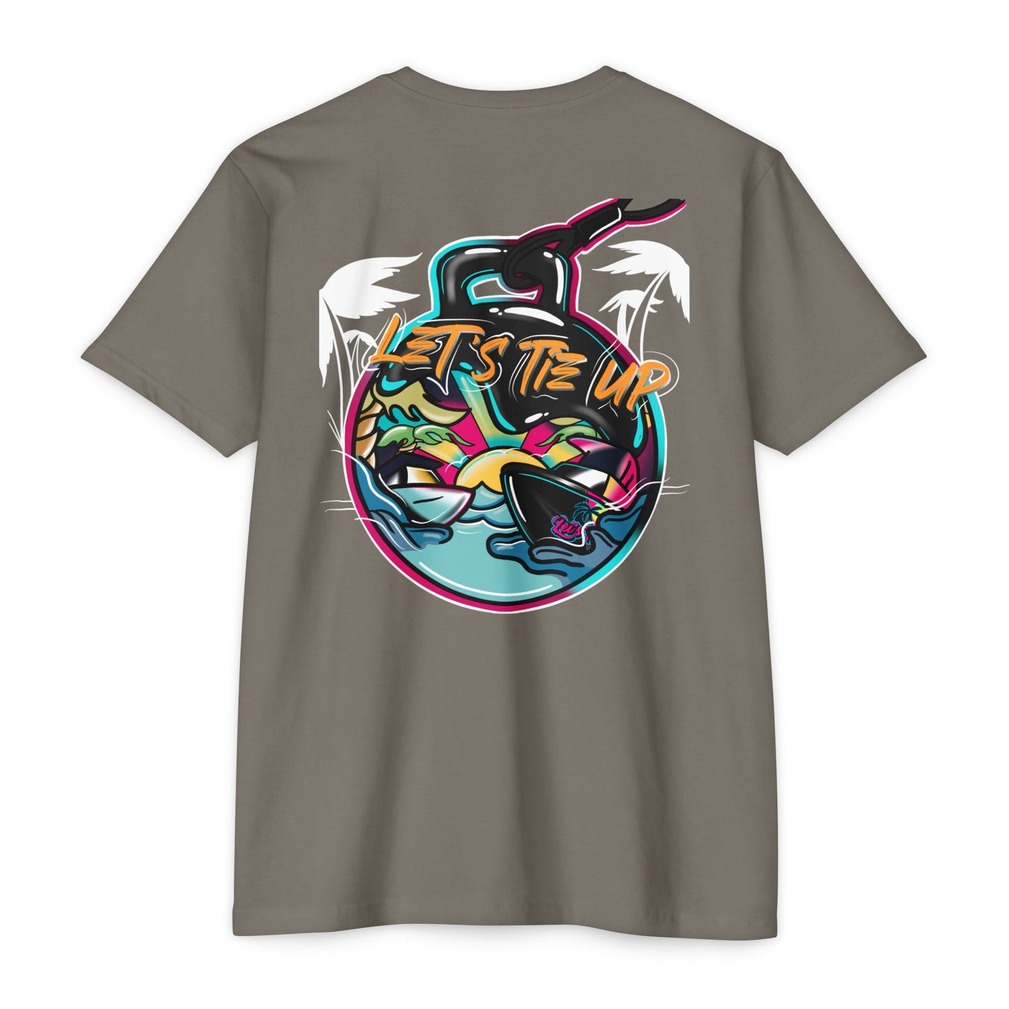 Let's Tie Up Tropical Vibe Unisex T-Shirt - Big Balls Tee for Summer Fun