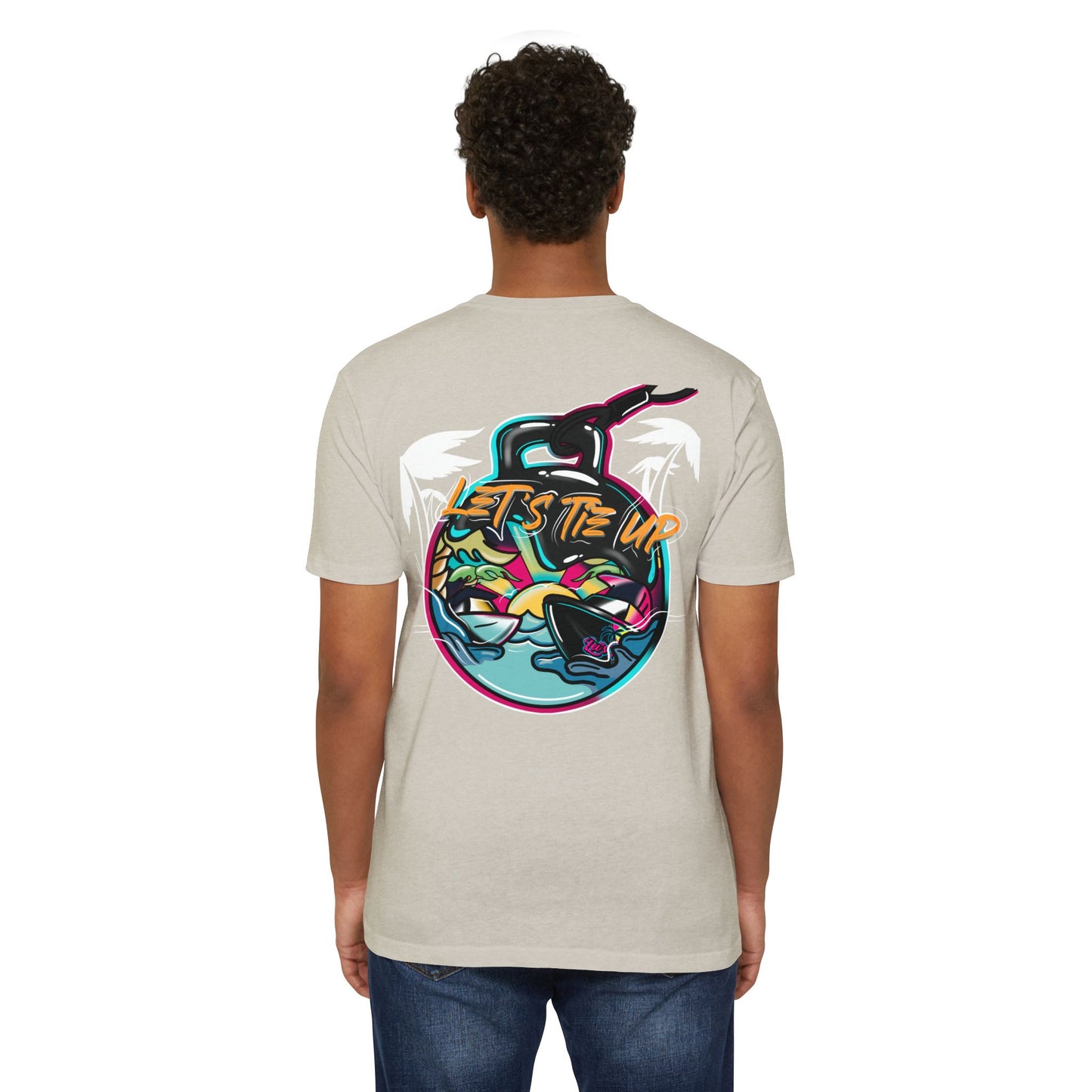 Let's Tie Up Tropical Vibe Unisex T-Shirt - Big Balls Tee for Summer Fun