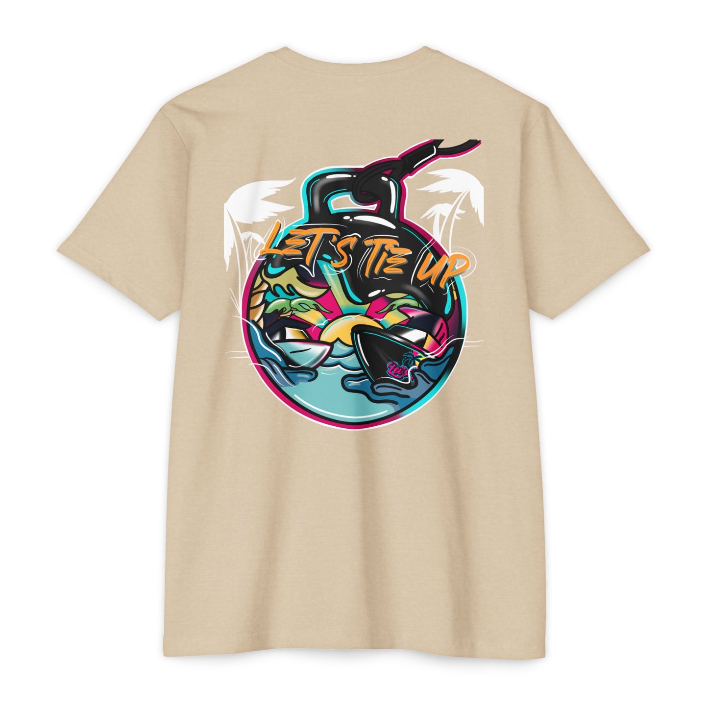 Let's Tie Up Tropical Vibe Unisex T-Shirt - Big Balls Tee for Summer Fun