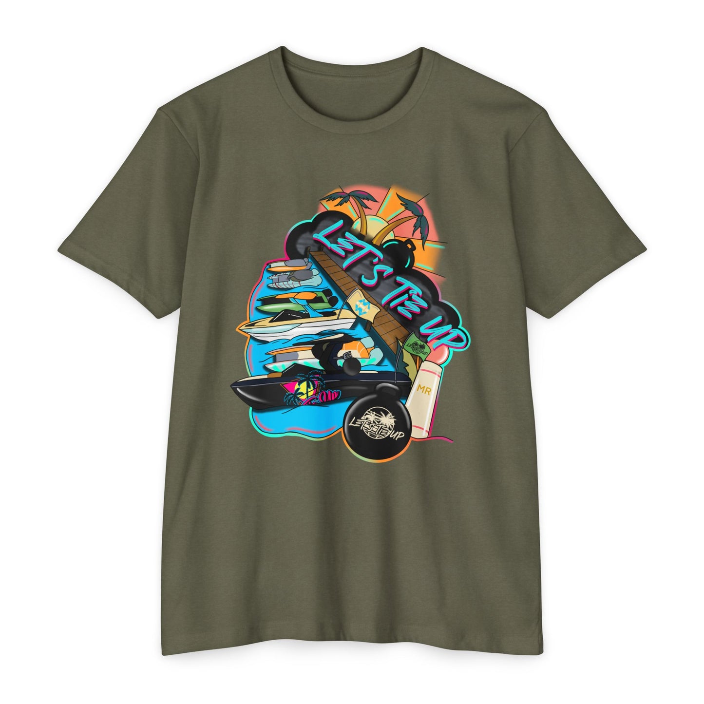 Unisex Tie Up Vibe Graphic T-Shirt