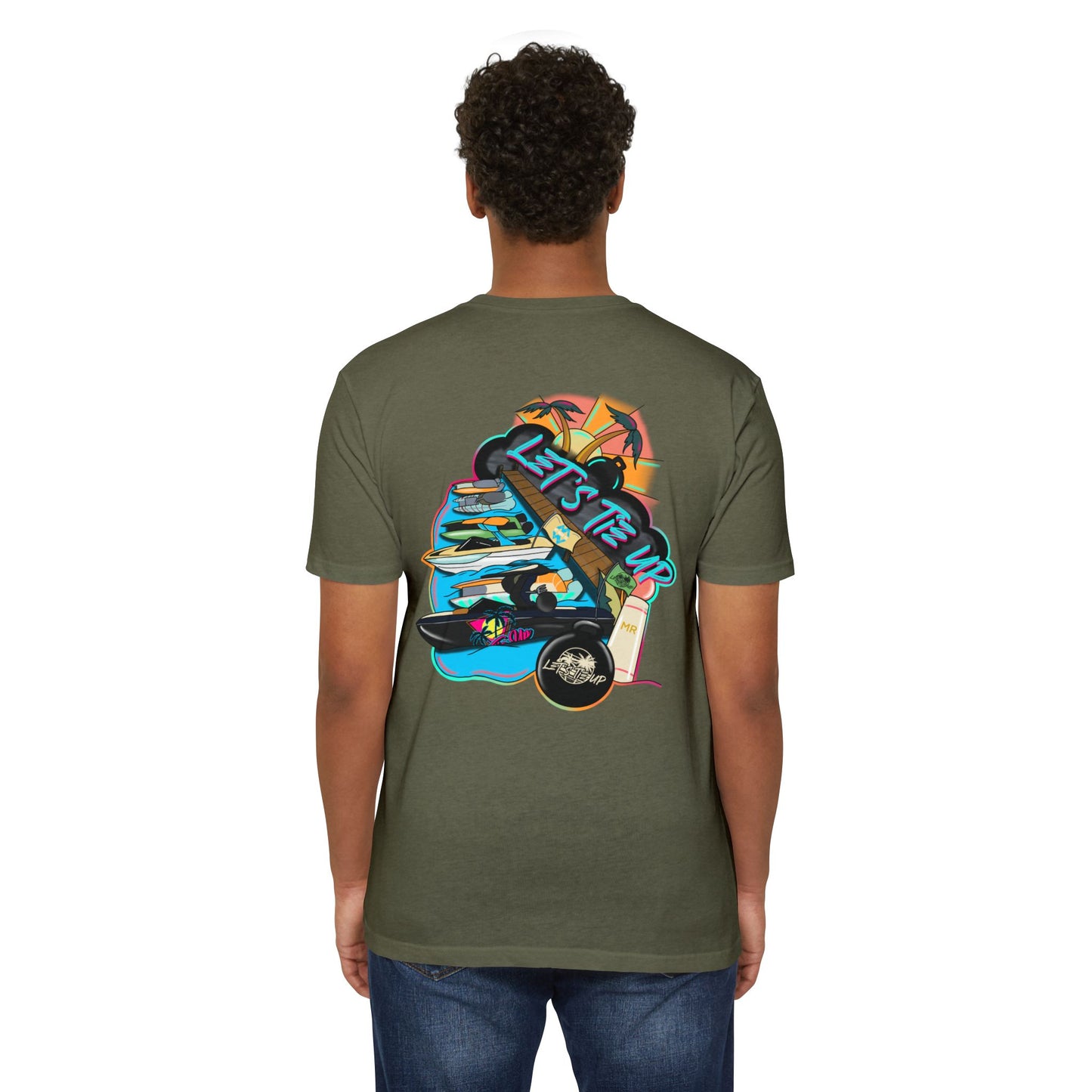 Let's Tie Up Summer Unisex CVC Jersey T-Shirt - Casual Tie Up Vibes