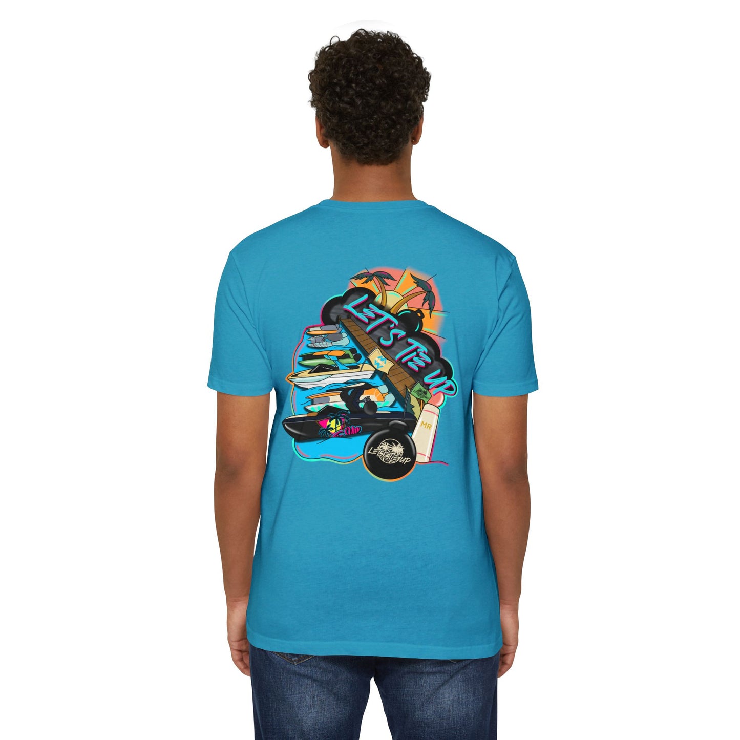 Let's Tie Up Summer Unisex CVC Jersey T-Shirt - Casual Tie Up Vibes
