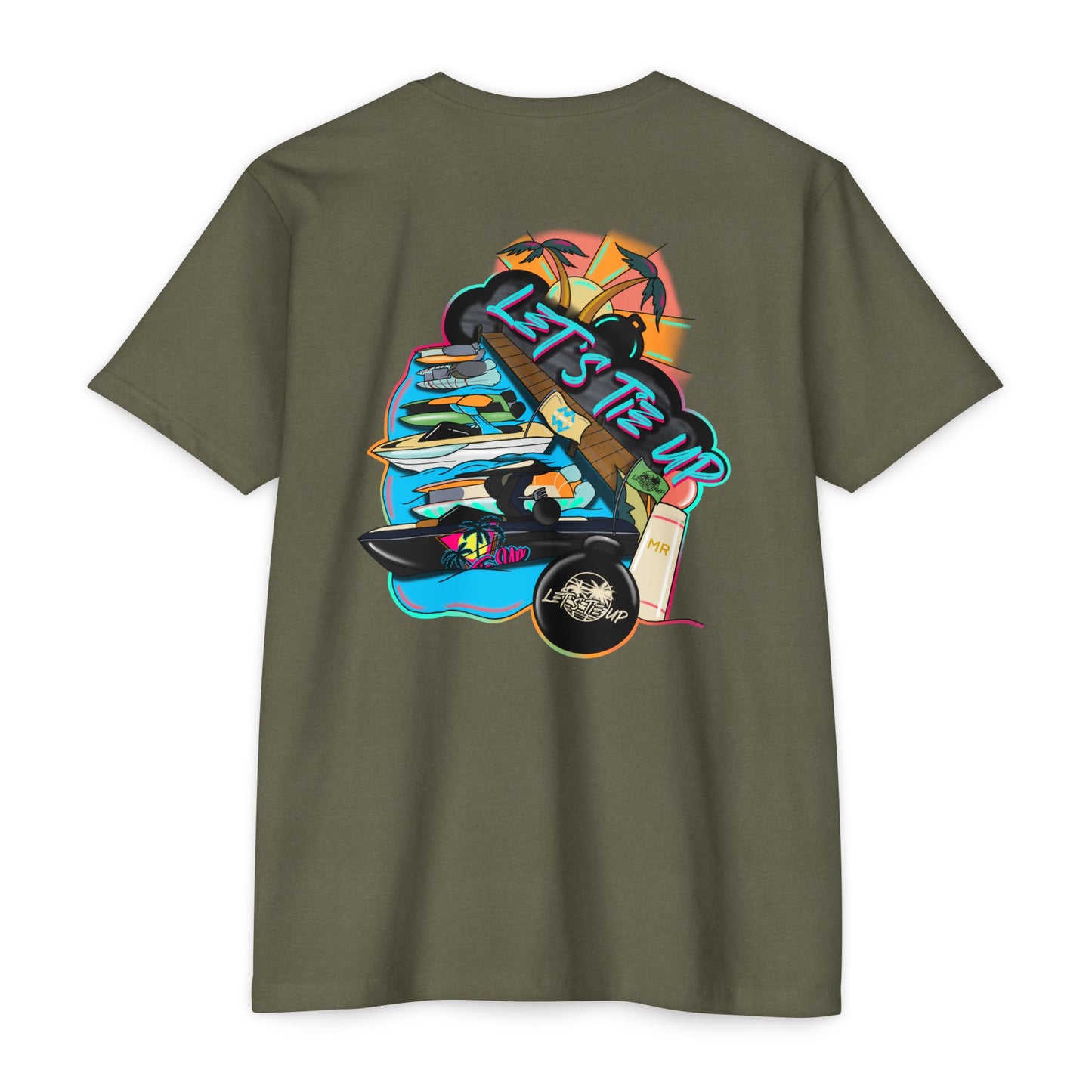 Let's Tie Up Summer Unisex CVC Jersey T-Shirt - Casual Tie Up Vibes
