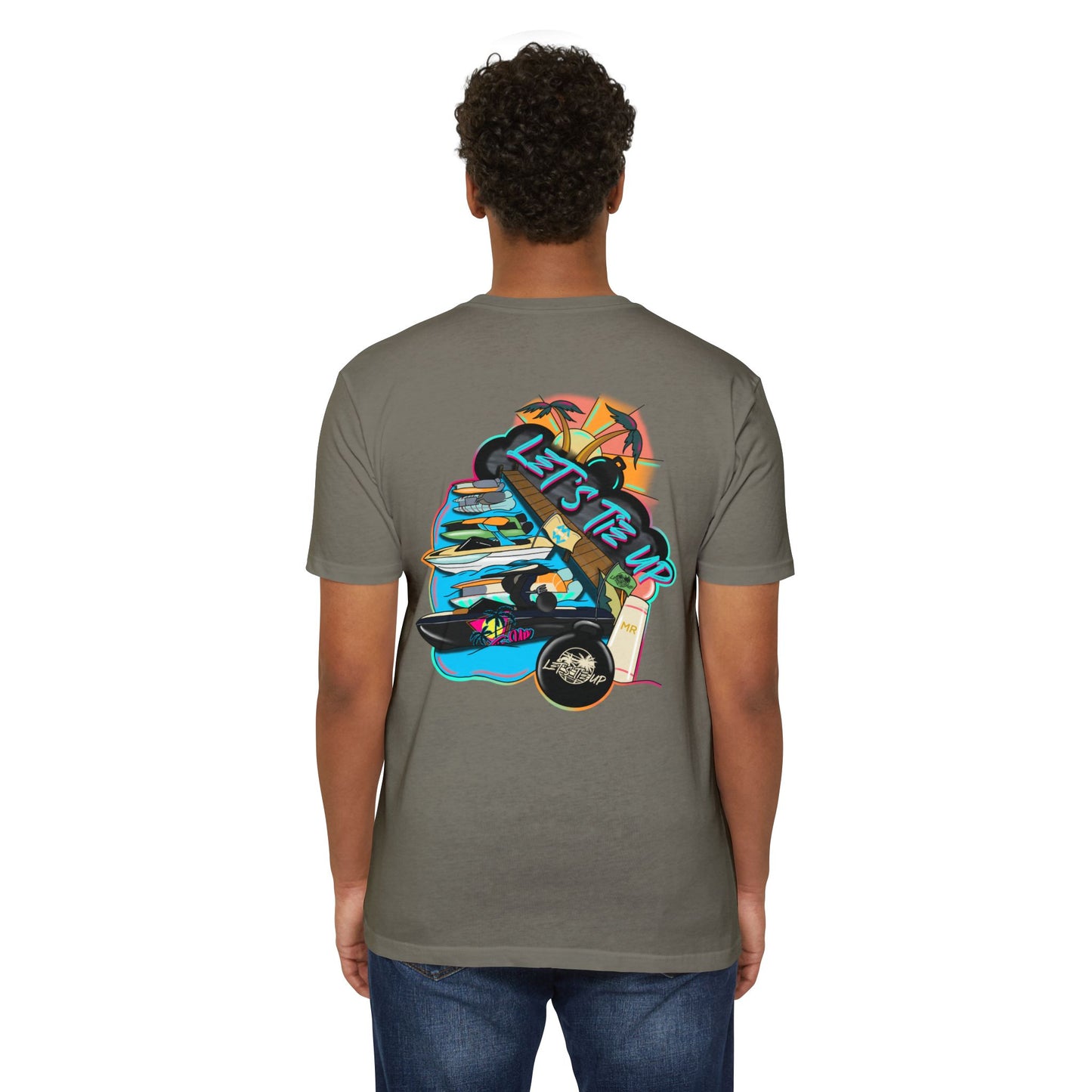 Let's Tie Up Summer Unisex CVC Jersey T-Shirt - Casual Tie Up Vibes