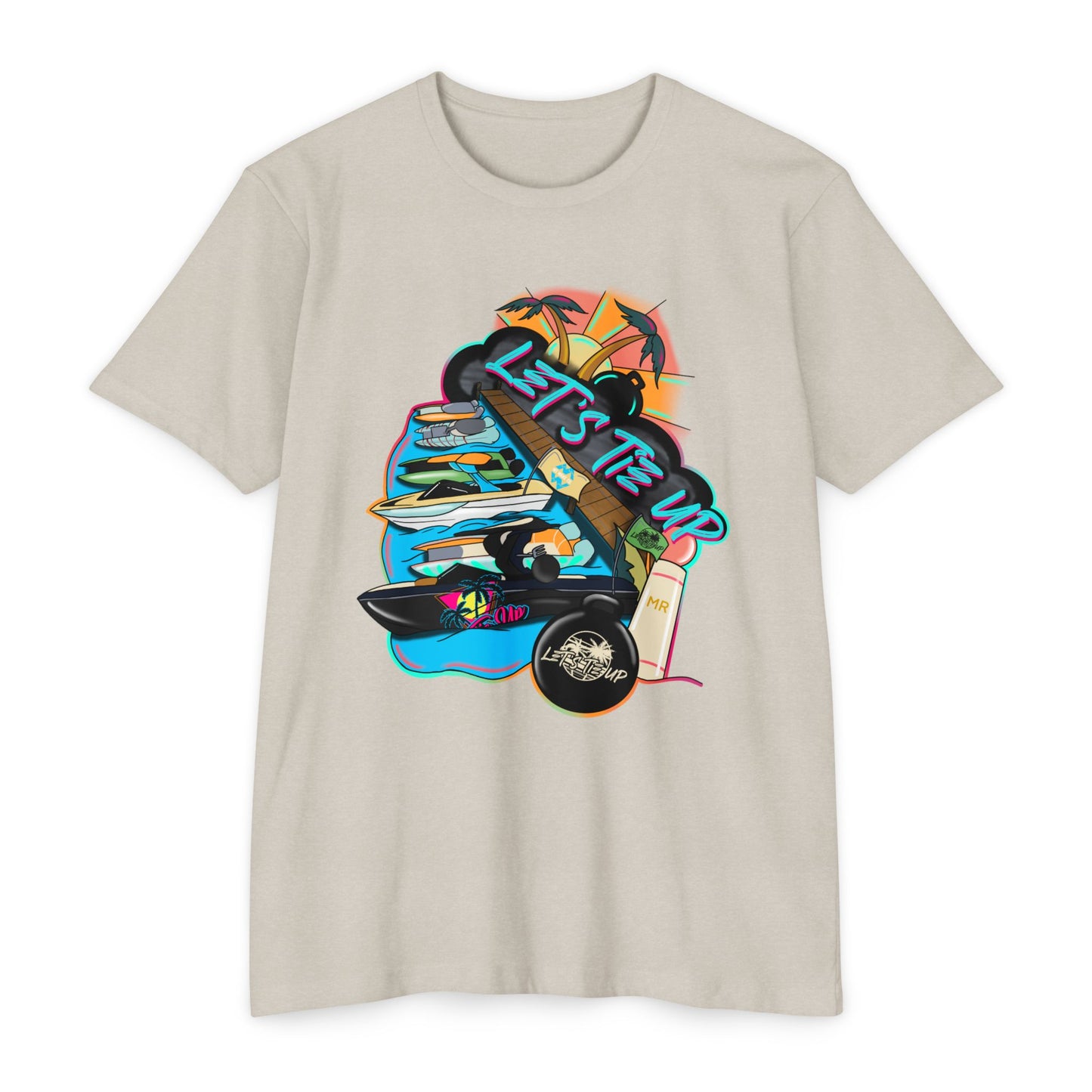 Unisex Tie Up Vibe Graphic T-Shirt