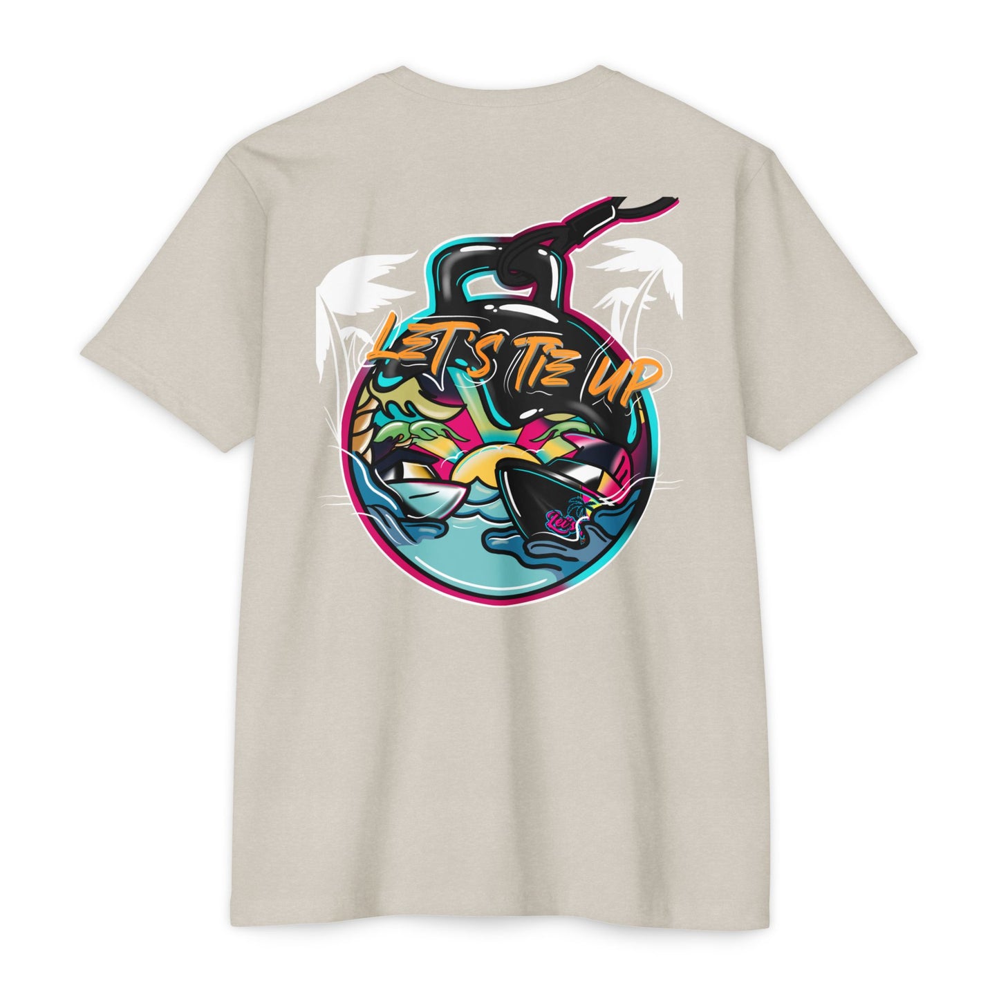 Let's Tie Up Tropical Vibe Unisex T-Shirt - Big Balls Tee for Summer Fun
