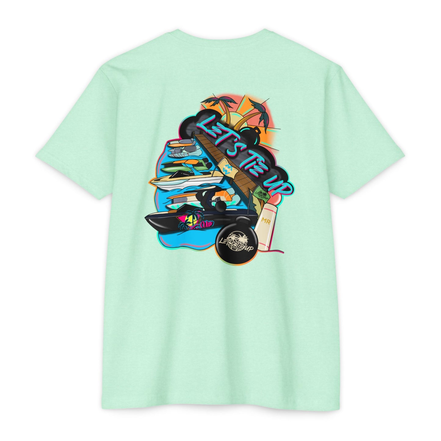 Let's Tie Up Summer Unisex CVC Jersey T-Shirt - Casual Tie Up Vibes