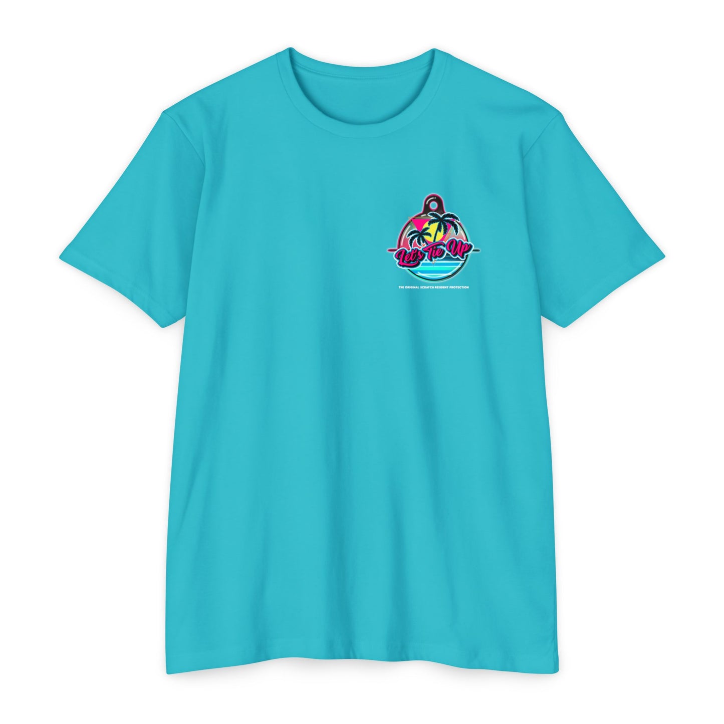 Let's Tie Up Summer Unisex CVC Jersey T-Shirt - Casual Tie Up Vibes
