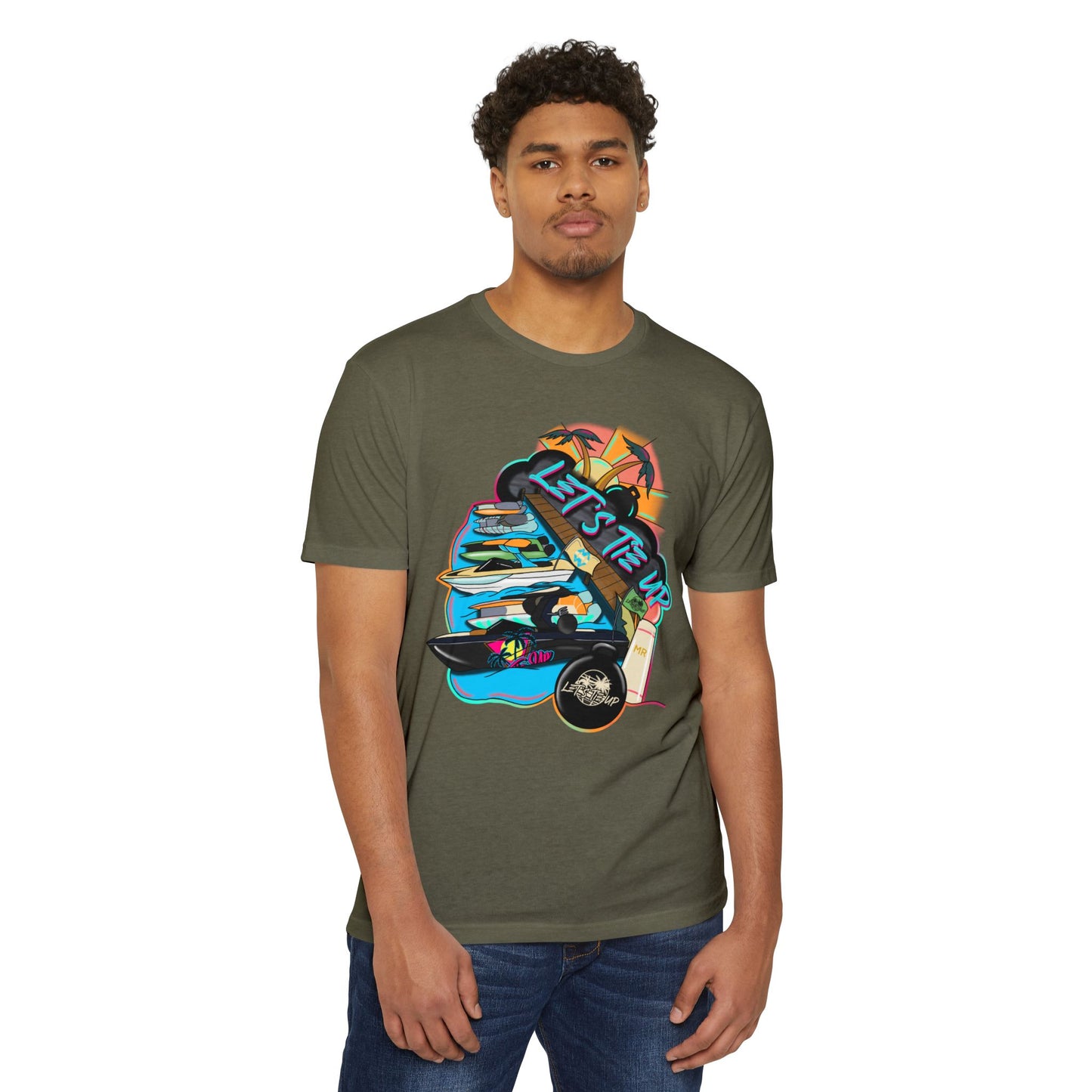 Unisex Tie Up Vibe Graphic T-Shirt