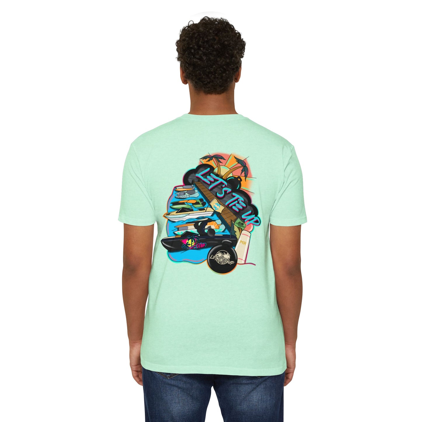 Let's Tie Up Summer Unisex CVC Jersey T-Shirt - Casual Tie Up Vibes
