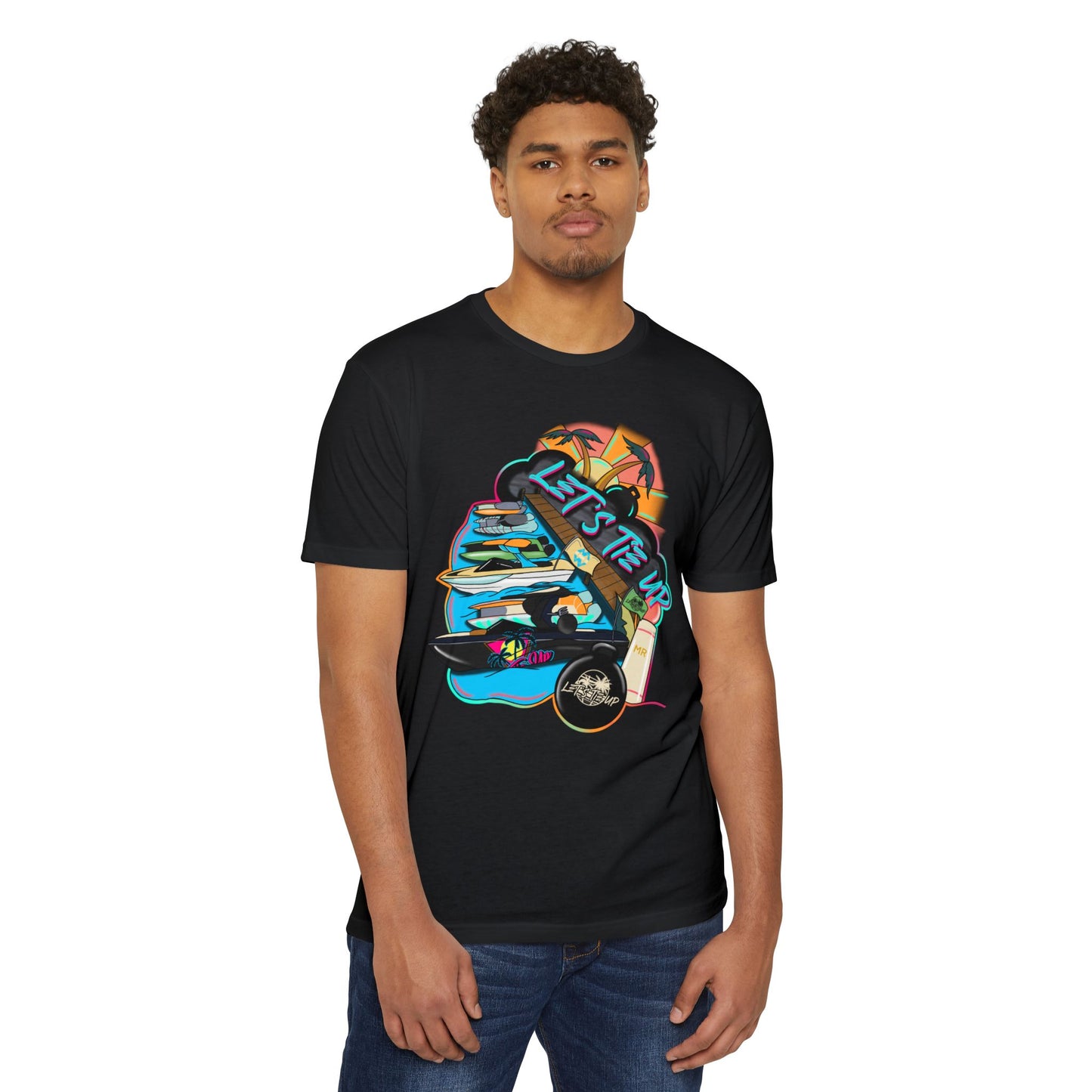 Unisex Tie Up Vibe Graphic T-Shirt