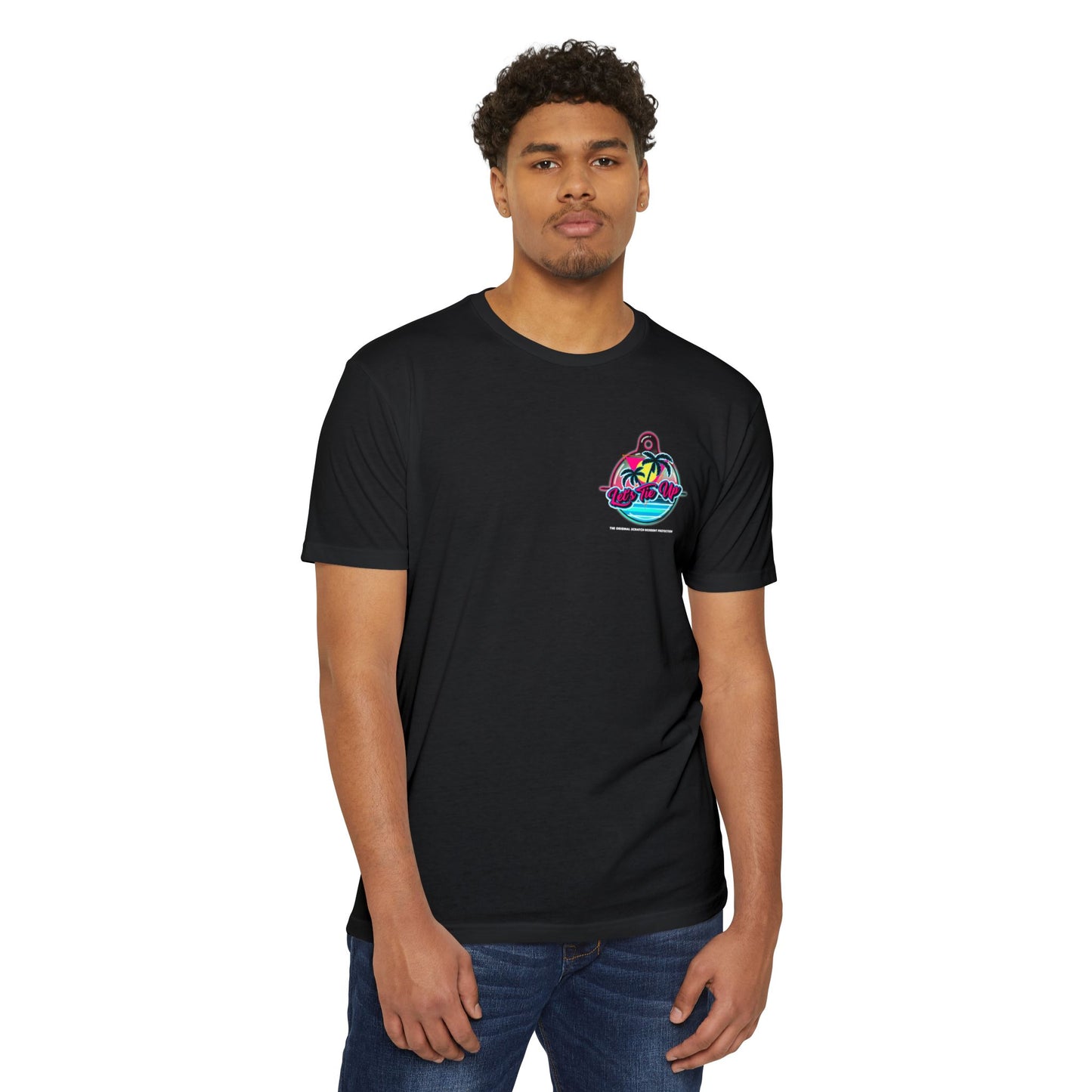 Let's Tie Up Summer Unisex CVC Jersey T-Shirt - Casual Tie Up Vibes