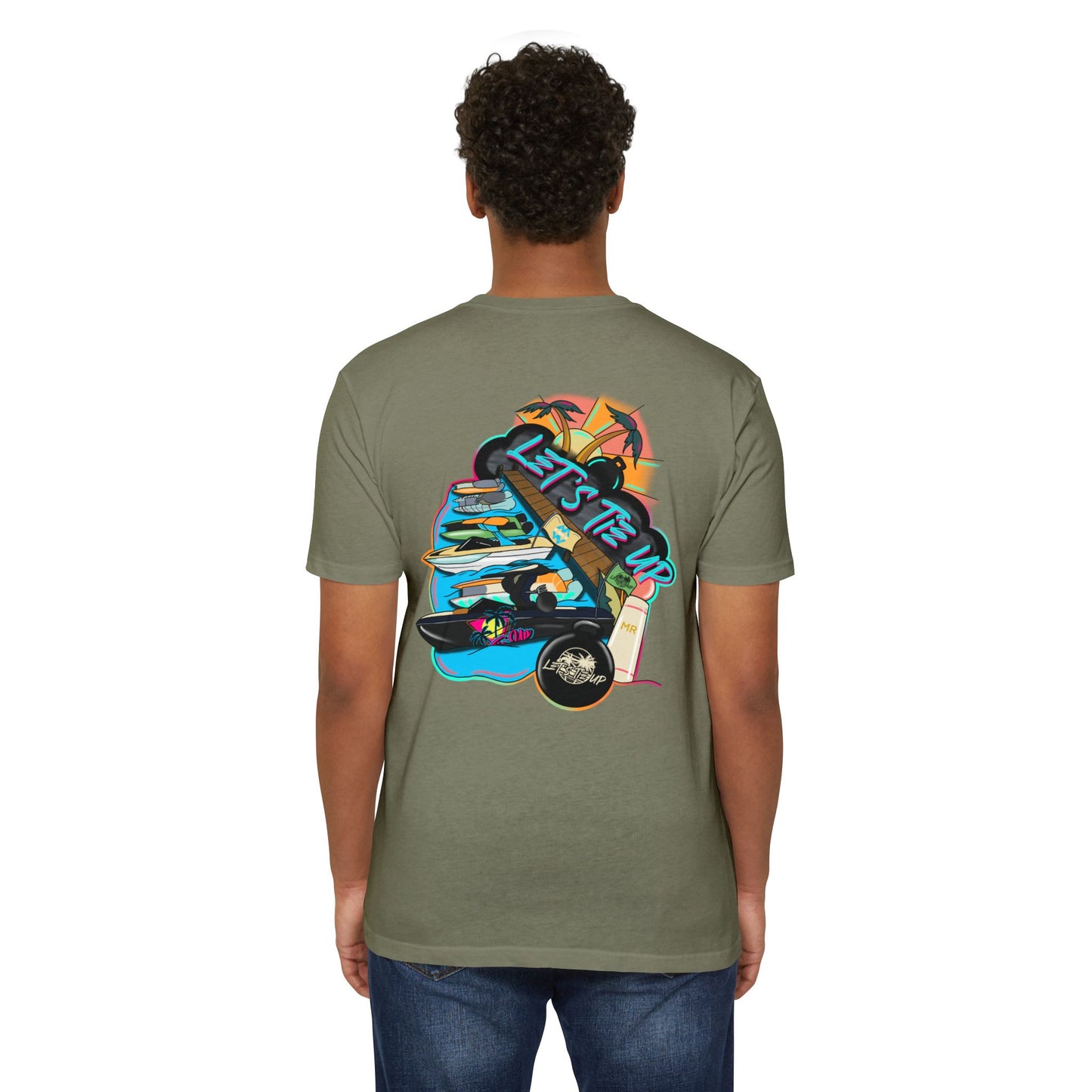 Let's Tie Up Summer Unisex CVC Jersey T-Shirt - Casual Tie Up Vibes