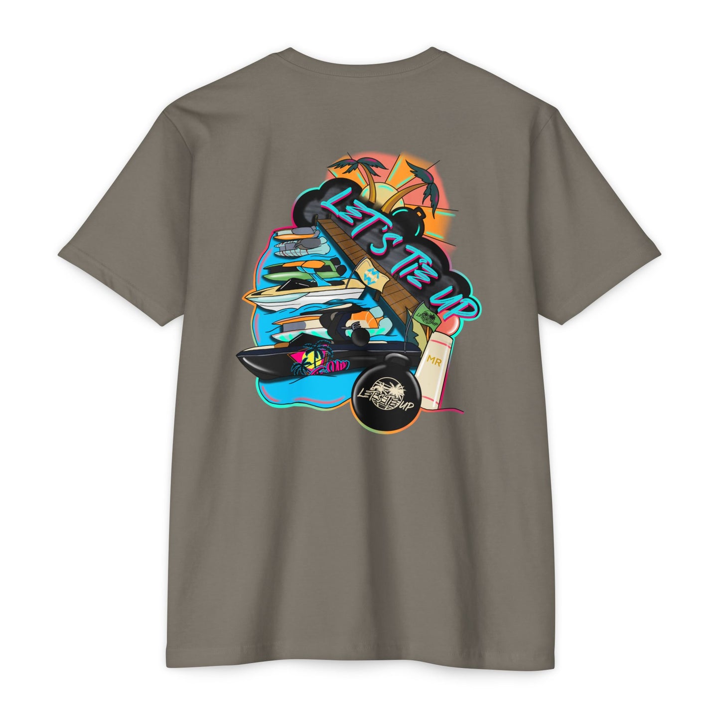 Let's Tie Up Summer Unisex CVC Jersey T-Shirt - Casual Tie Up Vibes