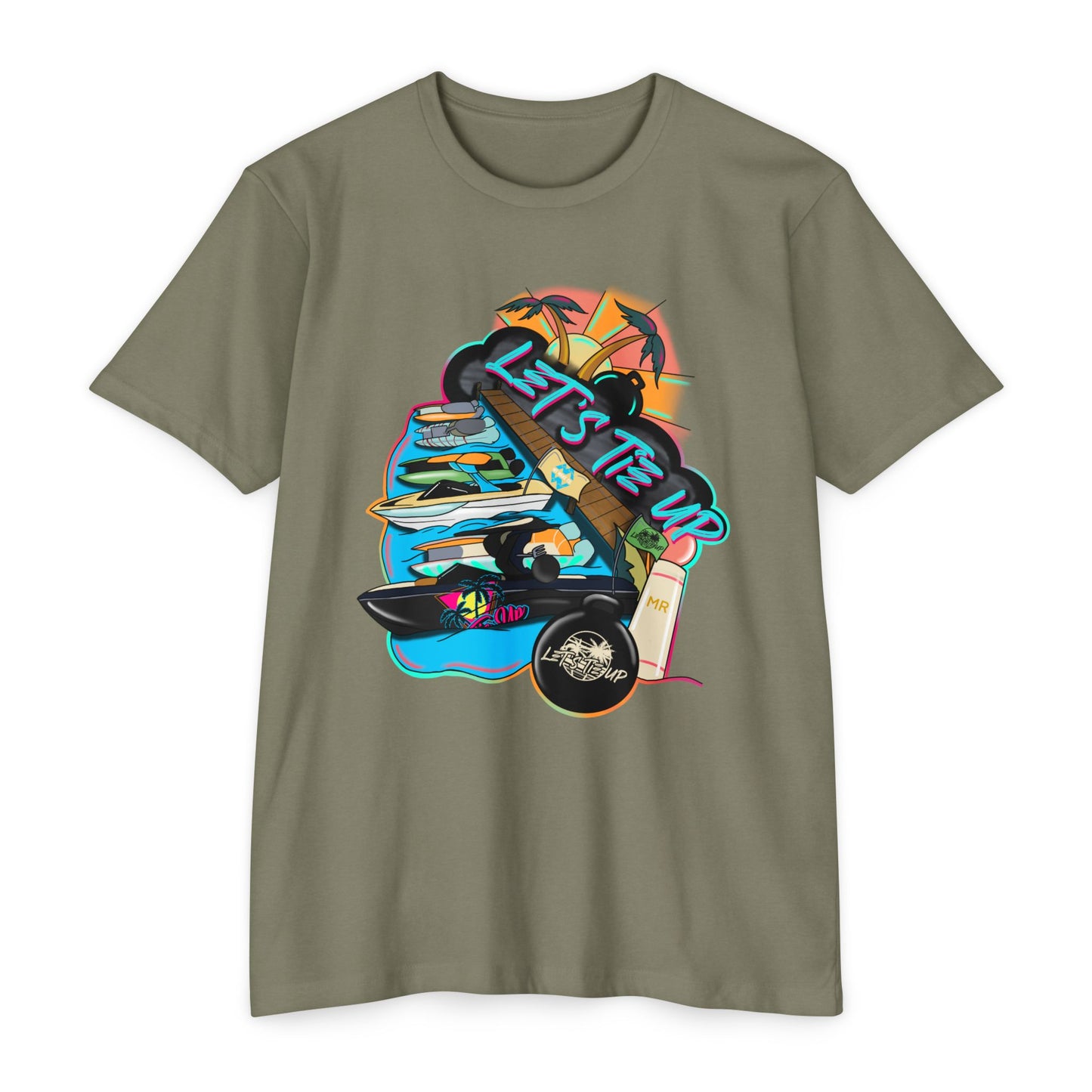 Unisex Tie Up Vibe Graphic T-Shirt