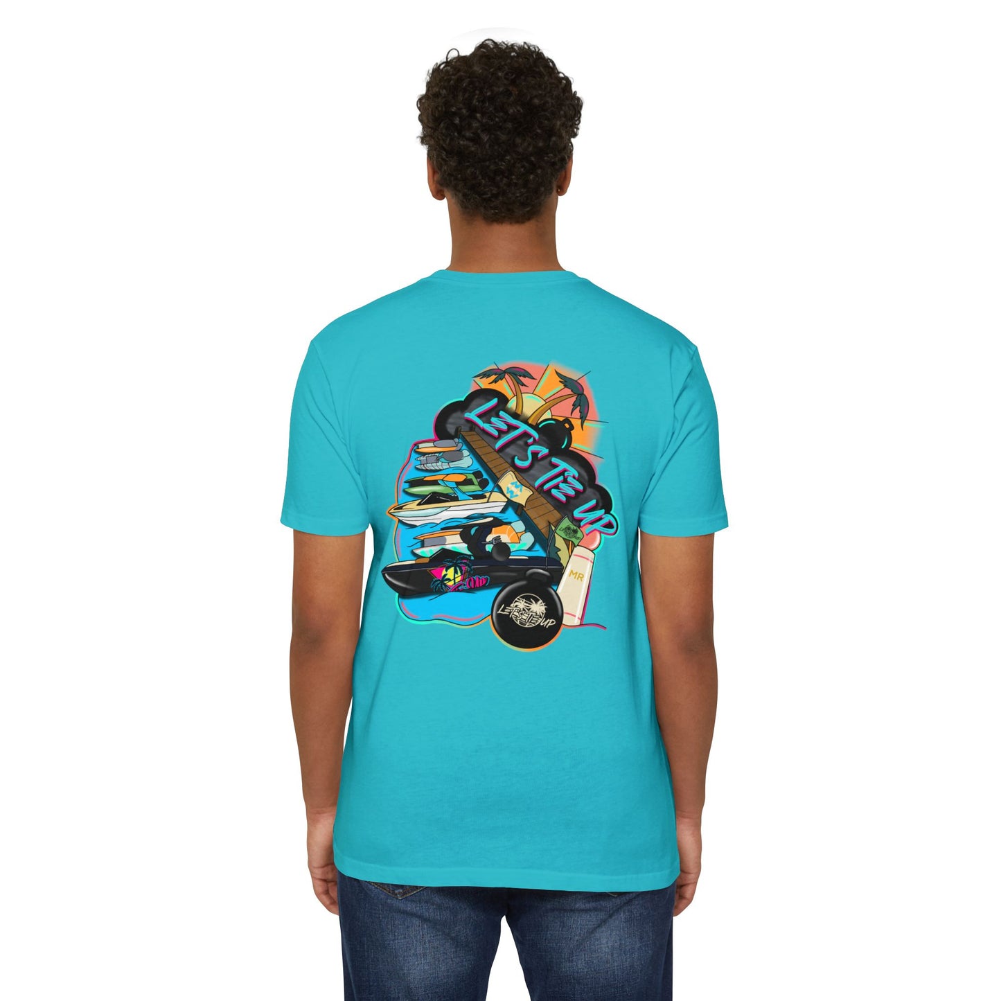 Let's Tie Up Summer Unisex CVC Jersey T-Shirt - Casual Tie Up Vibes