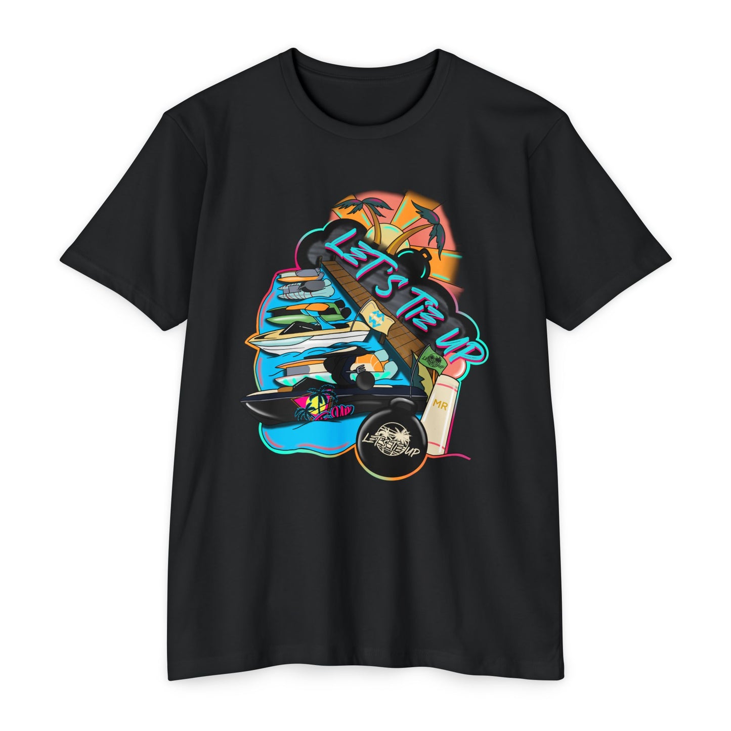 Unisex Tie Up Vibe Graphic T-Shirt