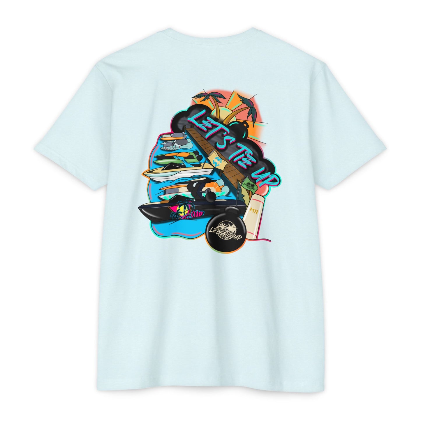 Let's Tie Up Summer Unisex CVC Jersey T-Shirt - Casual Tie Up Vibes