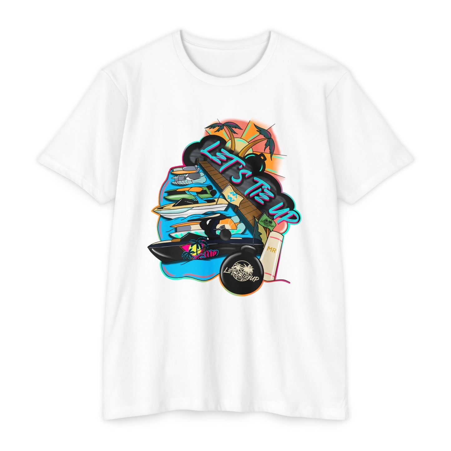 Unisex Tie Up Vibe Graphic T-Shirt