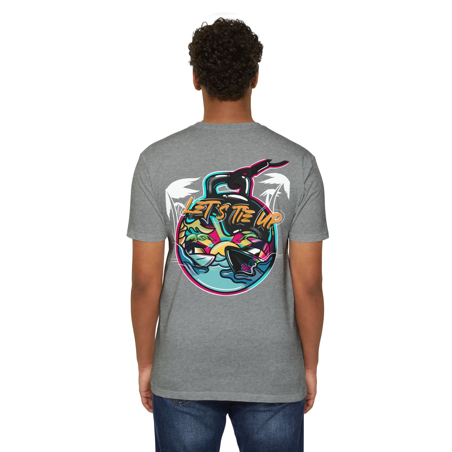 Let's Tie Up Tropical Vibe Unisex T-Shirt - Big Balls Tee for Summer Fun