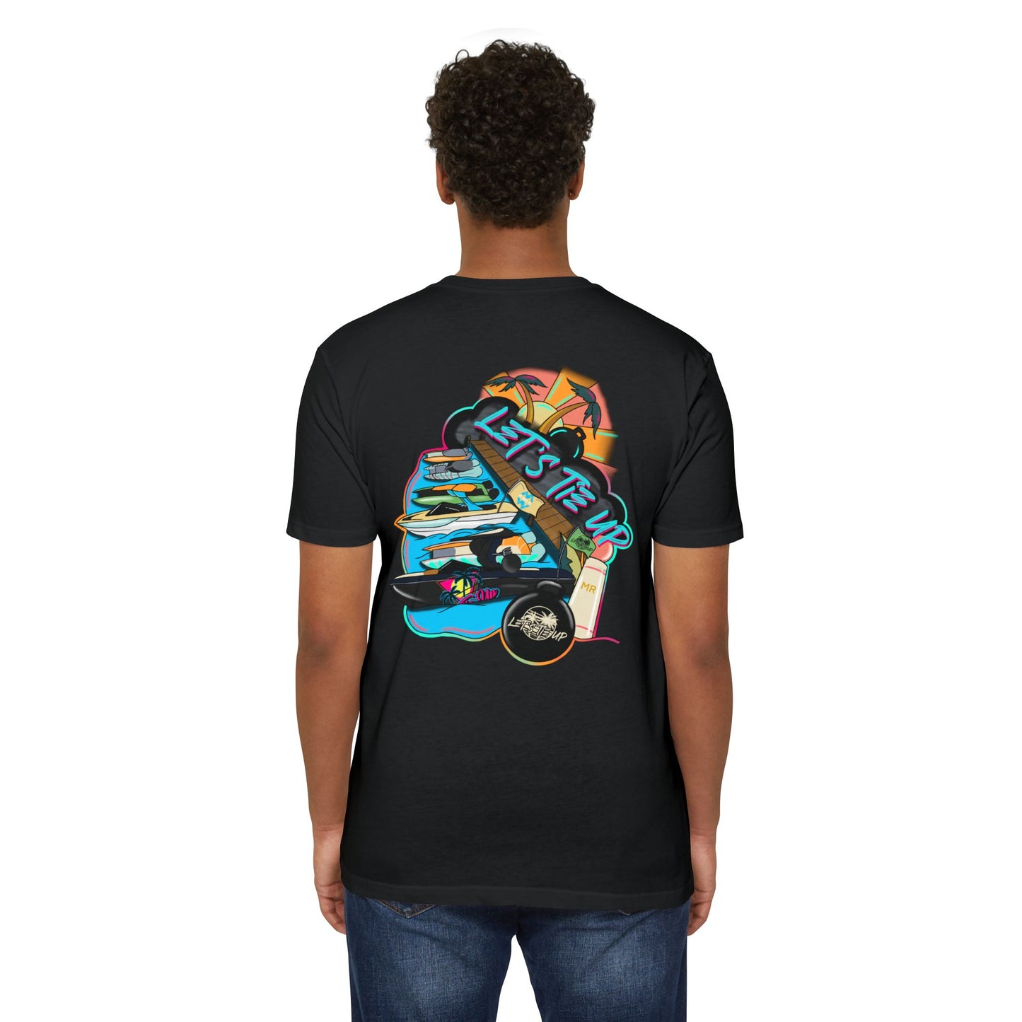 Let's Tie Up Summer Unisex CVC Jersey T-Shirt - Casual Tie Up Vibes