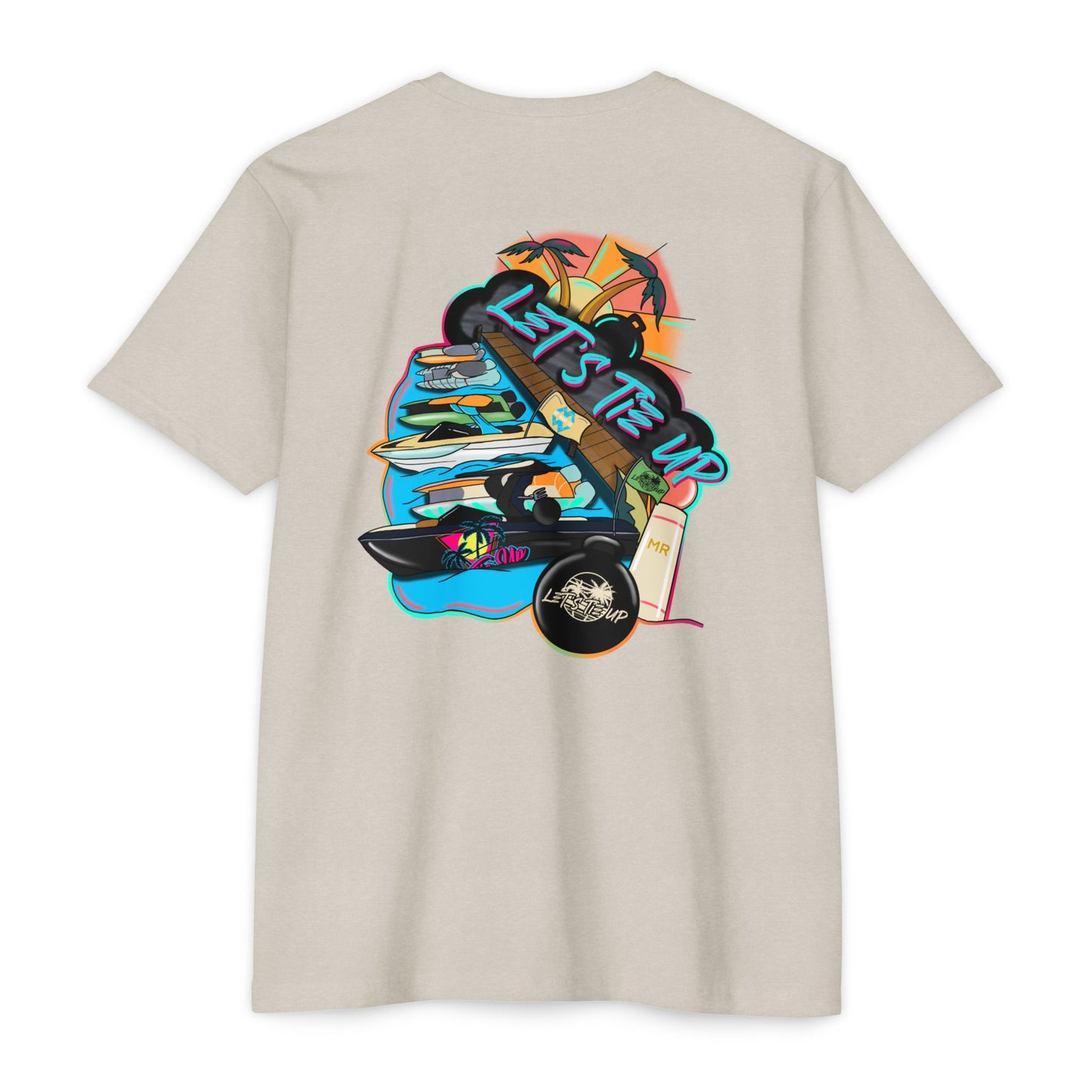 Let's Tie Up Summer Unisex CVC Jersey T-Shirt - Casual Tie Up Vibes
